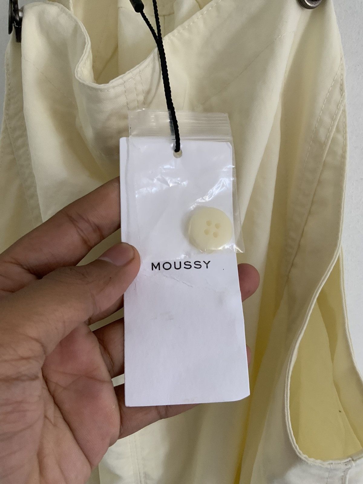 Japanese Brand Moussy Deadstock Cream Coveralls Size US 44 / EU 60 - 11 Thumbnail