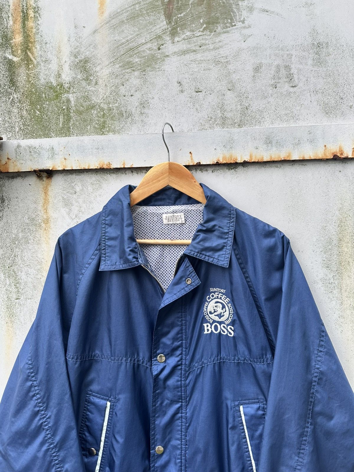 Vintage 👹Vintage Suntory Boss Coffee Light Bomber Jacket Size US M / EU 48-50 / 2 - 5 Thumbnail