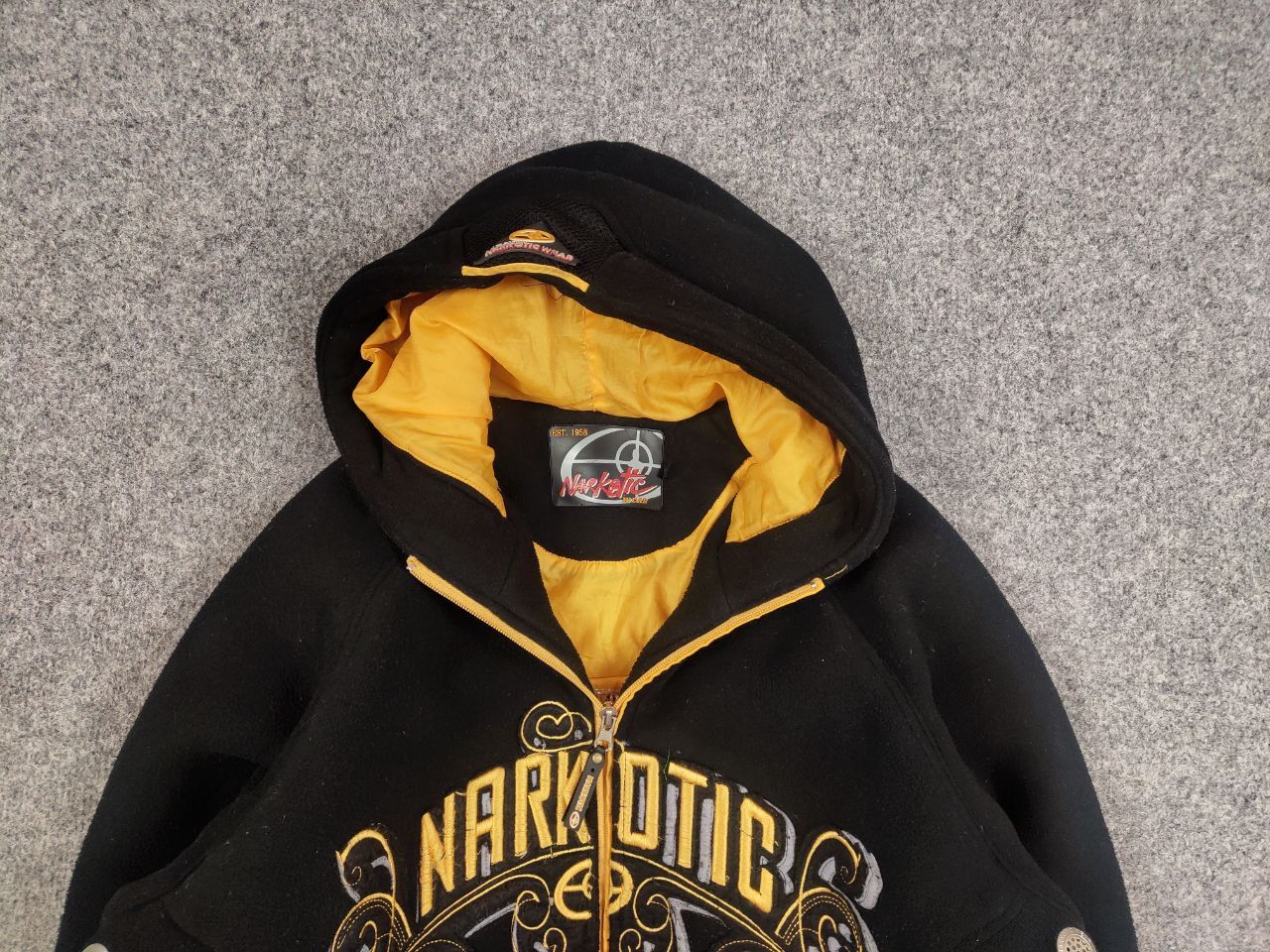 Narcotic GDC Vintage Narcotic Wear Baggy logo Fleece Jacket Y2K Style Size US M / EU 48-50 / 2 - 8 Thumbnail
