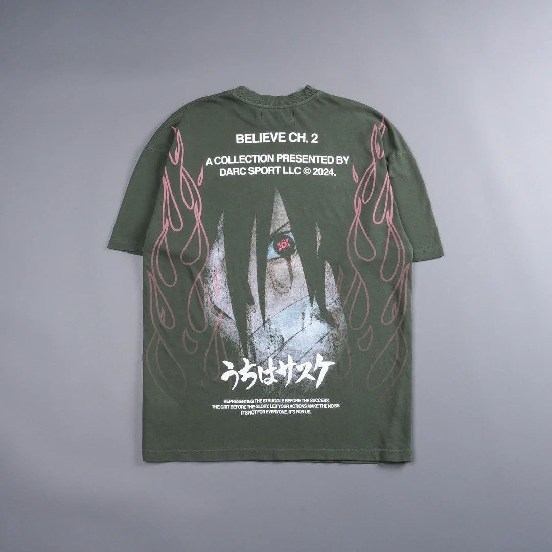 Darc Sport NARUTO THE PATH I WALK PREMIUM OVERSIZED TEE IN PINE GREEN |  Grailed