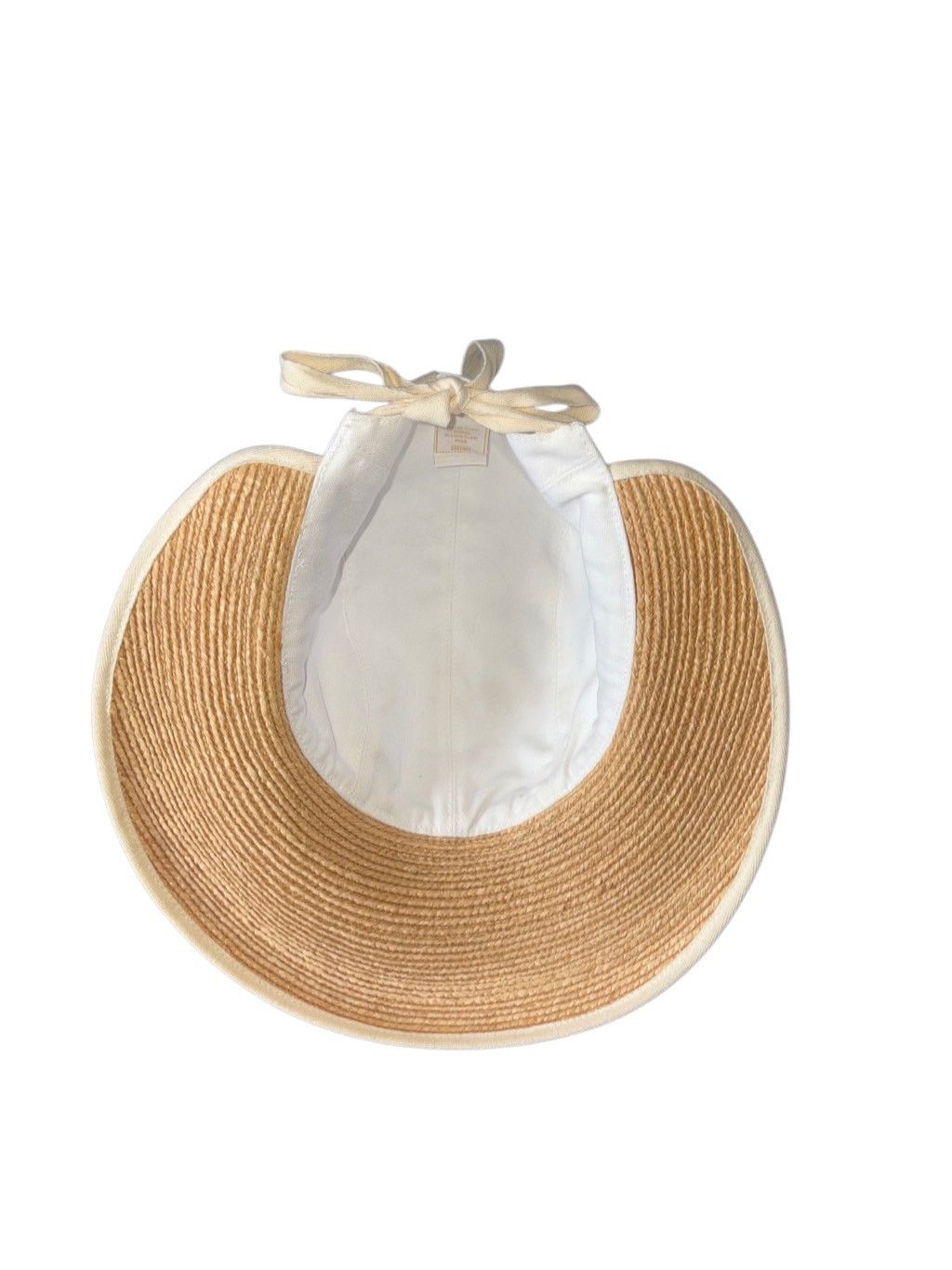 Designer Helen Kaminski “Miki” Raffia & Cotton Hat Size ONE SIZE - 6 Thumbnail