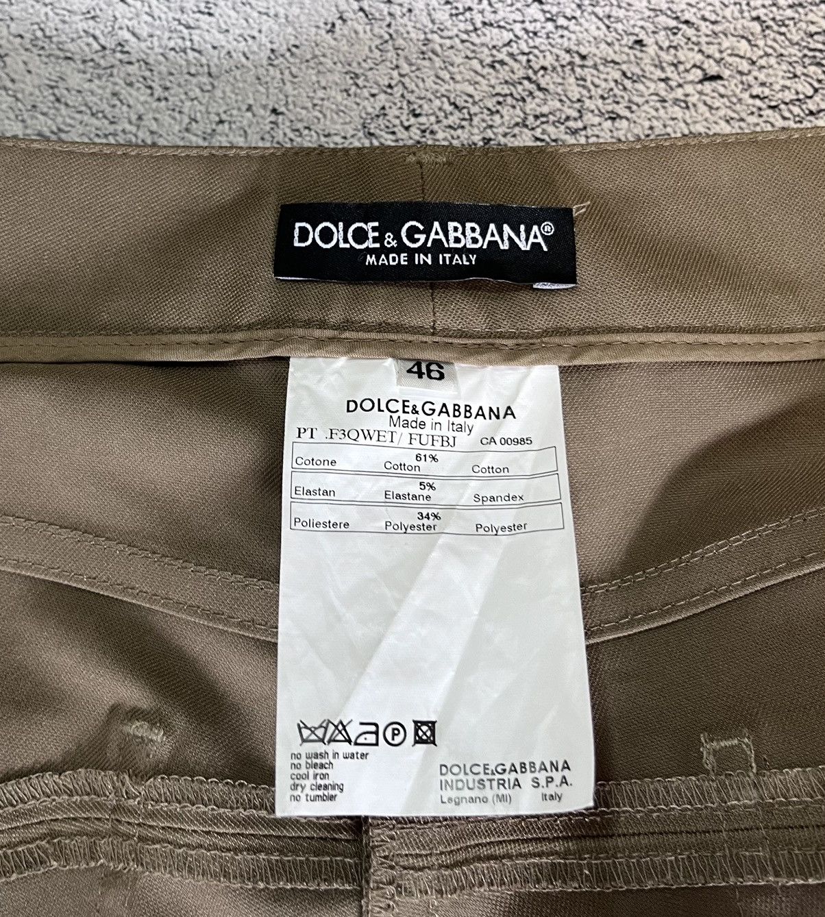Dolce & Gabbana Dolce & Gabbana Women’s Brown Pants Logo Patch Made in Italy Size 32" / US 10 / IT 46 - 10 Thumbnail