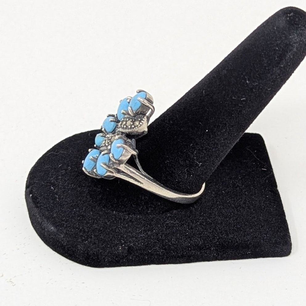 Other Vintage Southwest Turquoise and Silver Ring Size ONE SIZE - 2 Thumbnail