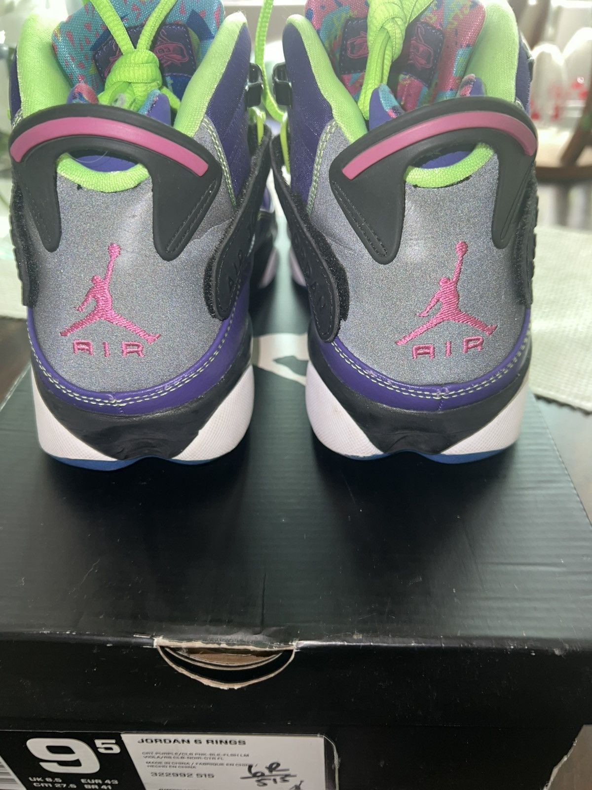 Jordan Brand Jordan 6 rings “Bel-Air” Size US 9.5 / EU 42-43 - 4 Thumbnail