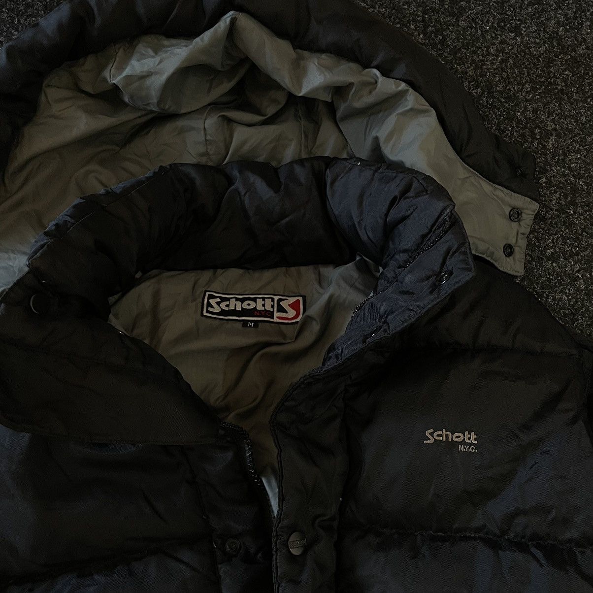 Schott Schott 90s NYC BOMBER USA DOWN JACKET B3 FLY PUFFER MILITARY Size US M / EU 48-50 / 2 - 3 Thumbnail