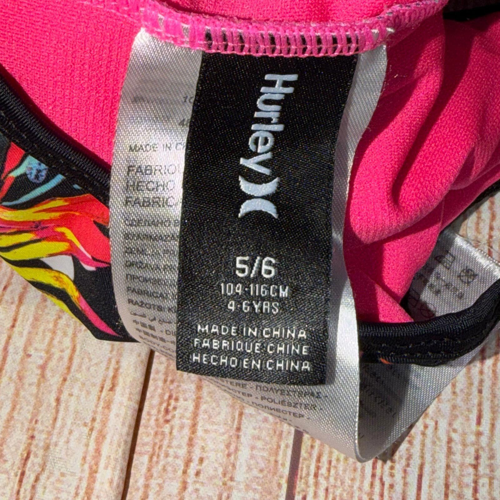 Hurley Hurley Girls' Floral One-Piece Swimsuit Size 5/6 Size ONE SIZE - 8 Thumbnail