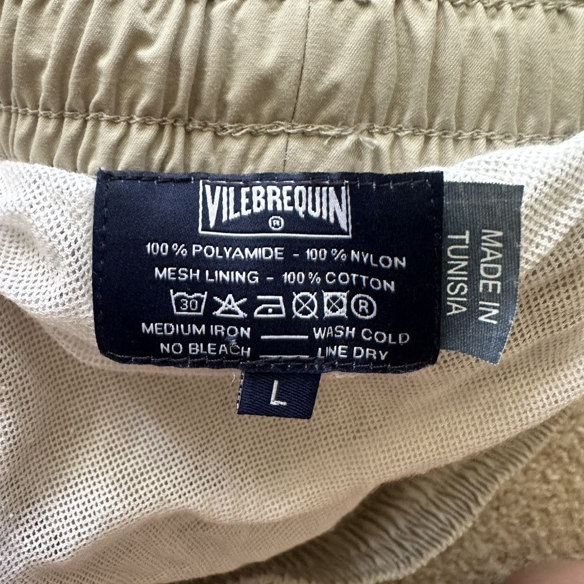 Designer × Vilebrequin × Vintage Vintage Vilebrequin Men’s Cargo Shorts Beige Khaki Size US 34 / EU 50 - 6 Thumbnail