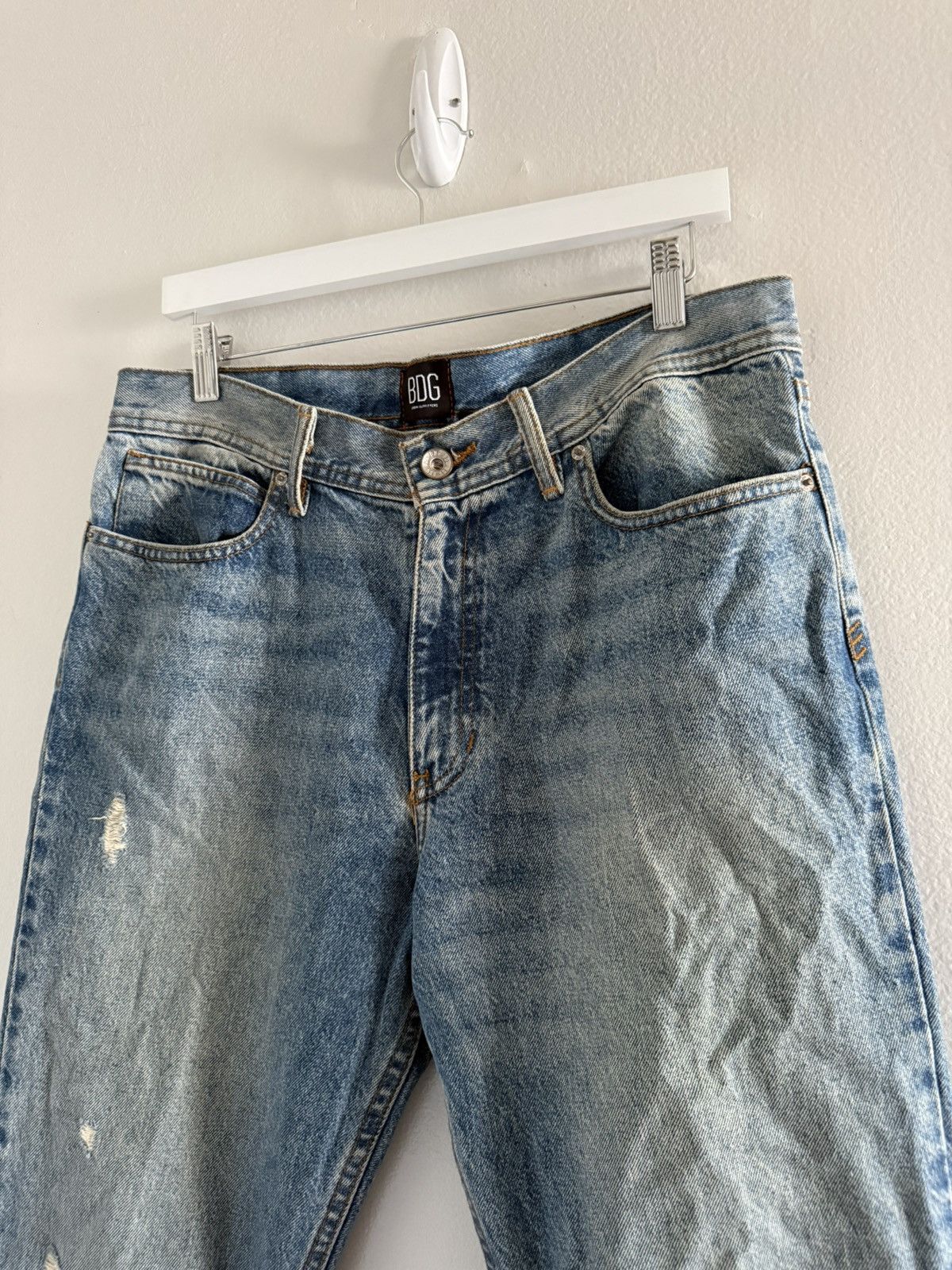 Bdg BDG UO Relaxed Dad Fit Denim Jeans Pants Blue Stone-Wash Size US 32 / EU 48 - 4 Thumbnail