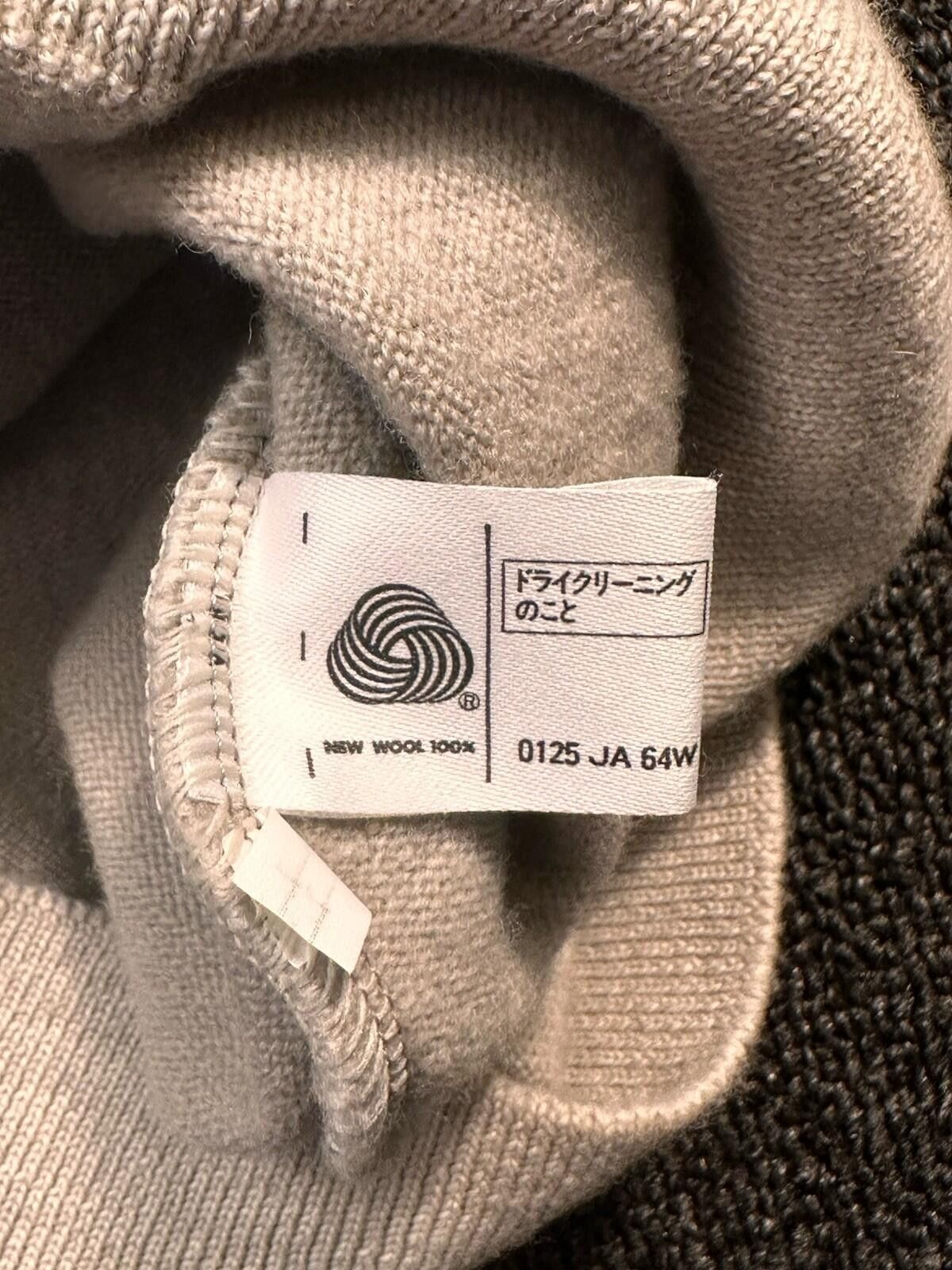 Golden Bear Golden Bear x Japanese Men's Beige 100-% Wool V-Neck Size LL Size US L / EU 52-54 / 3 - 4 Thumbnail