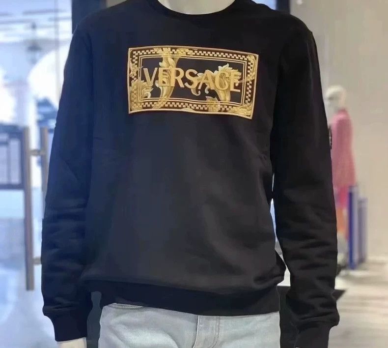 Versace Versace Men's embroidered crew neck sweatshirt with long s Size US L / EU 52-54 / 3 - 3 Thumbnail