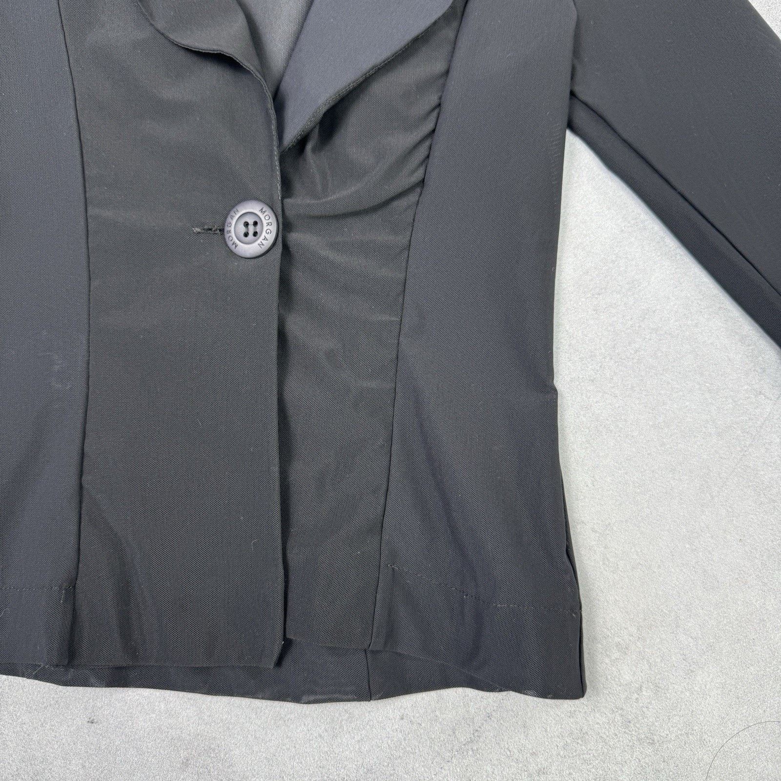 Morgan De Toi Morgan De Toi Women Light Jacket Blazer Black Avant Gard Size S / US 4 / IT 40 - 9 Thumbnail