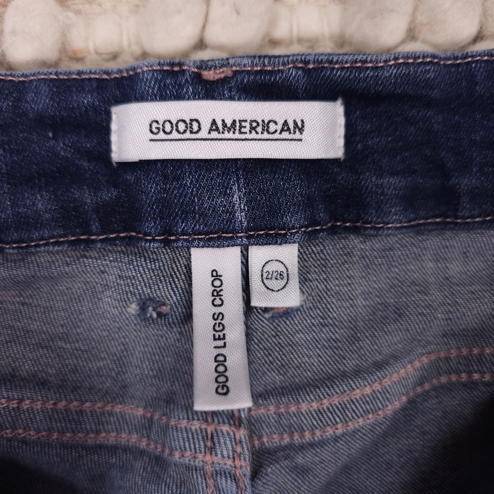 Good American Good American Good Legs Crop Skinny Jeans Sz 2 / 26 Size 26" / US 2 / IT 38 - 4 Thumbnail