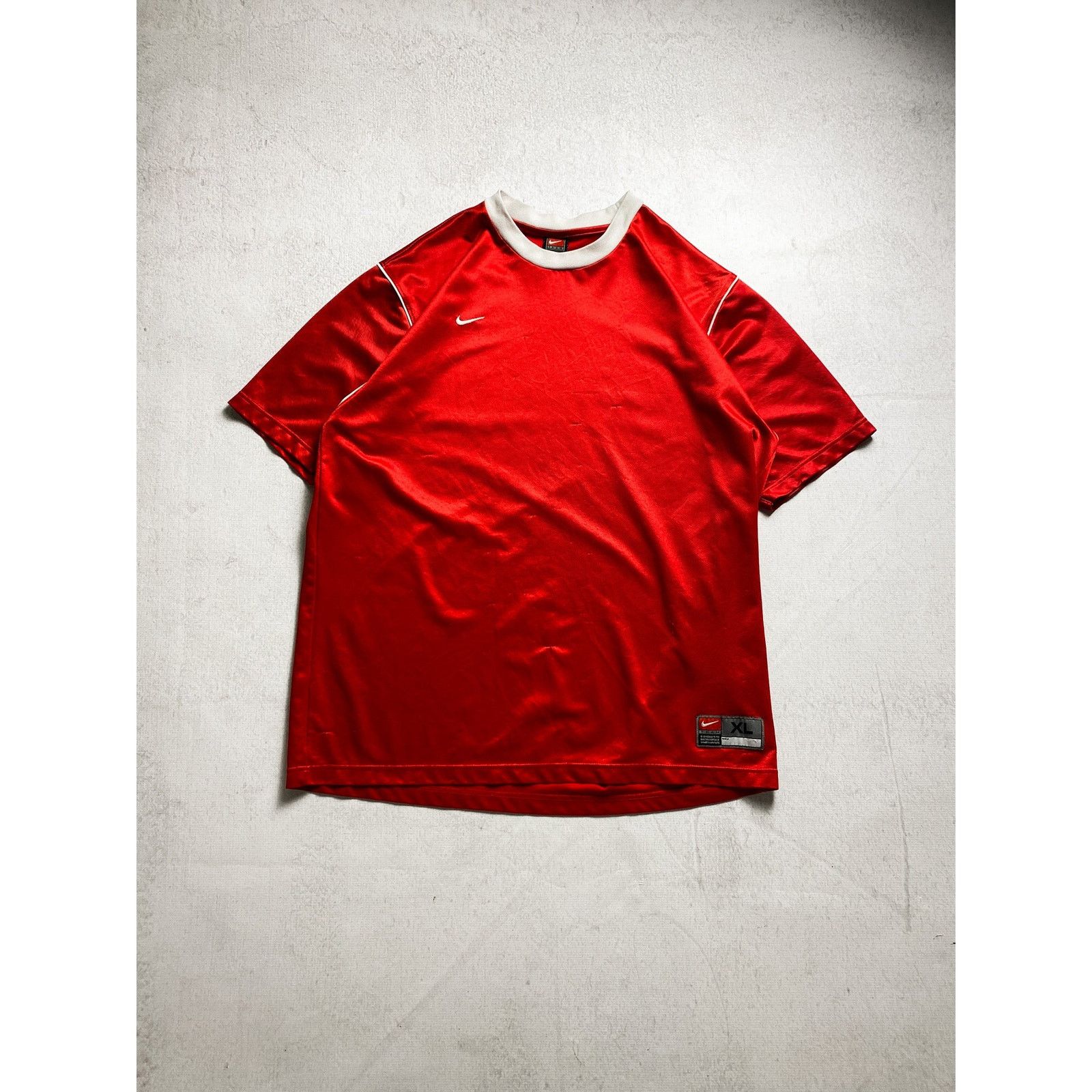 Nike Vintage 90s Nike Red Crewneck Jersey Shirt - Men's XL Size US XL / EU 56 / 4 - 1 Thumbnail