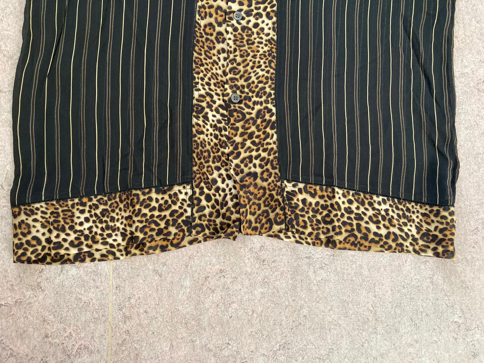 Dries Van Noten Dries Van Noten Striped Leopard Shirt Size 50 Size US M / EU 48-50 / 2 - 5 Thumbnail