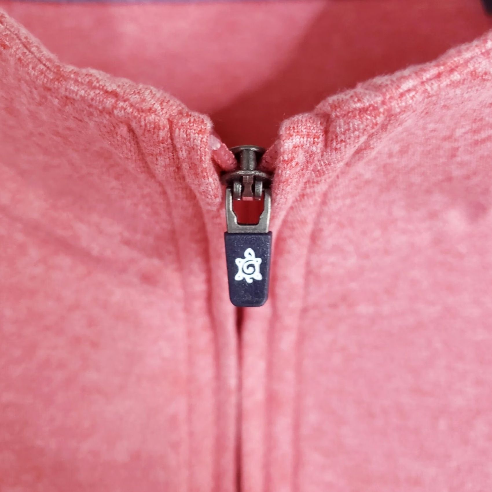 Pinko Turtleson Mens M 1/4 Zip Pullover Sweater Heathered Pink Coral Spring Island SC Size US M / EU 48-50 / 2 - 7 Thumbnail