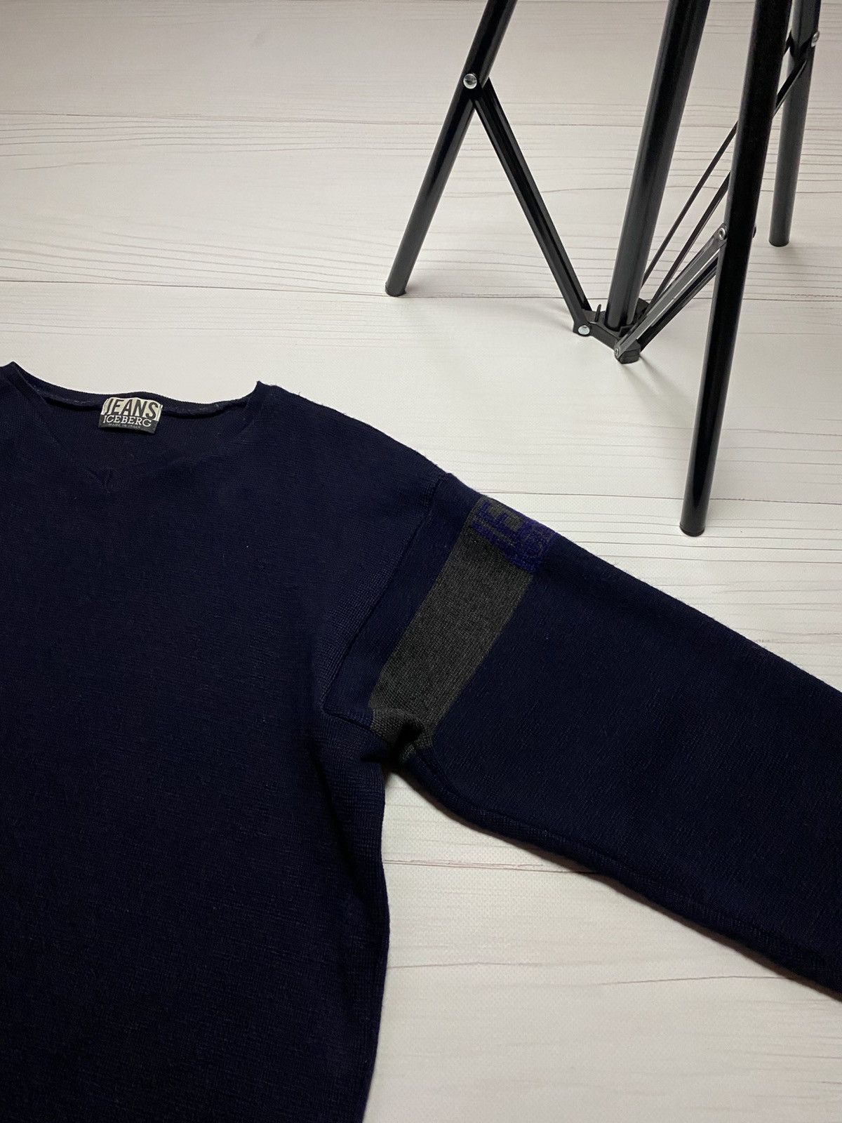 Iceberg Vintage Iceberg Jeans Big logo wool sweater Size US L / EU 52-54 / 3 - 8 Thumbnail