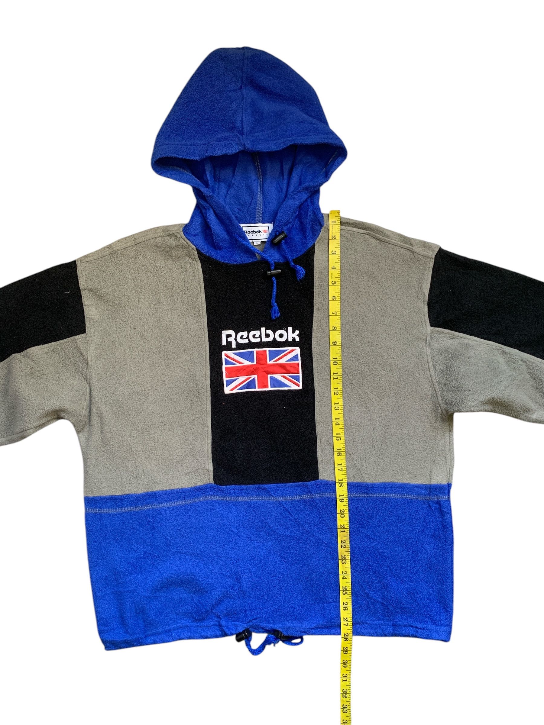 Reebok × Vintage Rare Design Vintage Reebok Classic Big Logo Fleece Hoodie Size US L / EU 52-54 / 3 - 8 Thumbnail