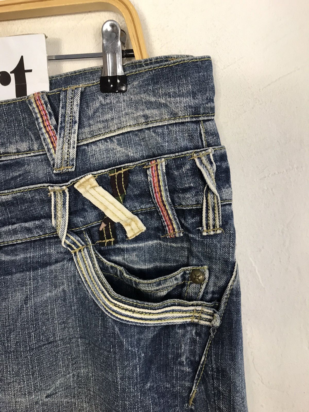 Japanese Brand × Vintage Vintage Japanese Brand Double Waist Denim Shorts Design Size US 36 / EU 52 - 5 Thumbnail