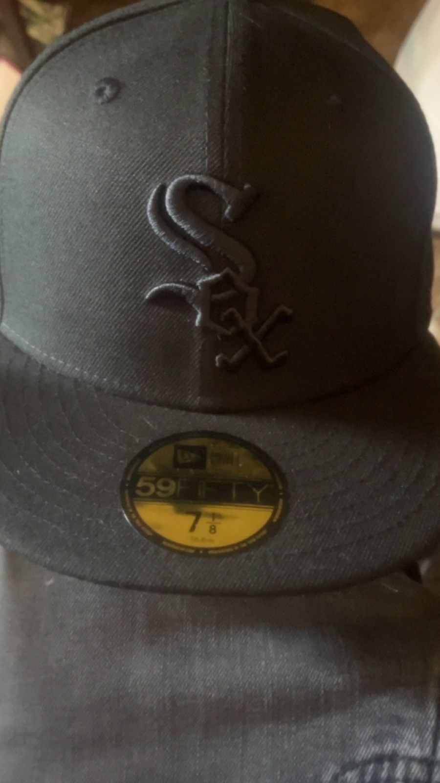 New Era New Era Double Black Sox Hat Size ONE SIZE - 1 Thumbnail
