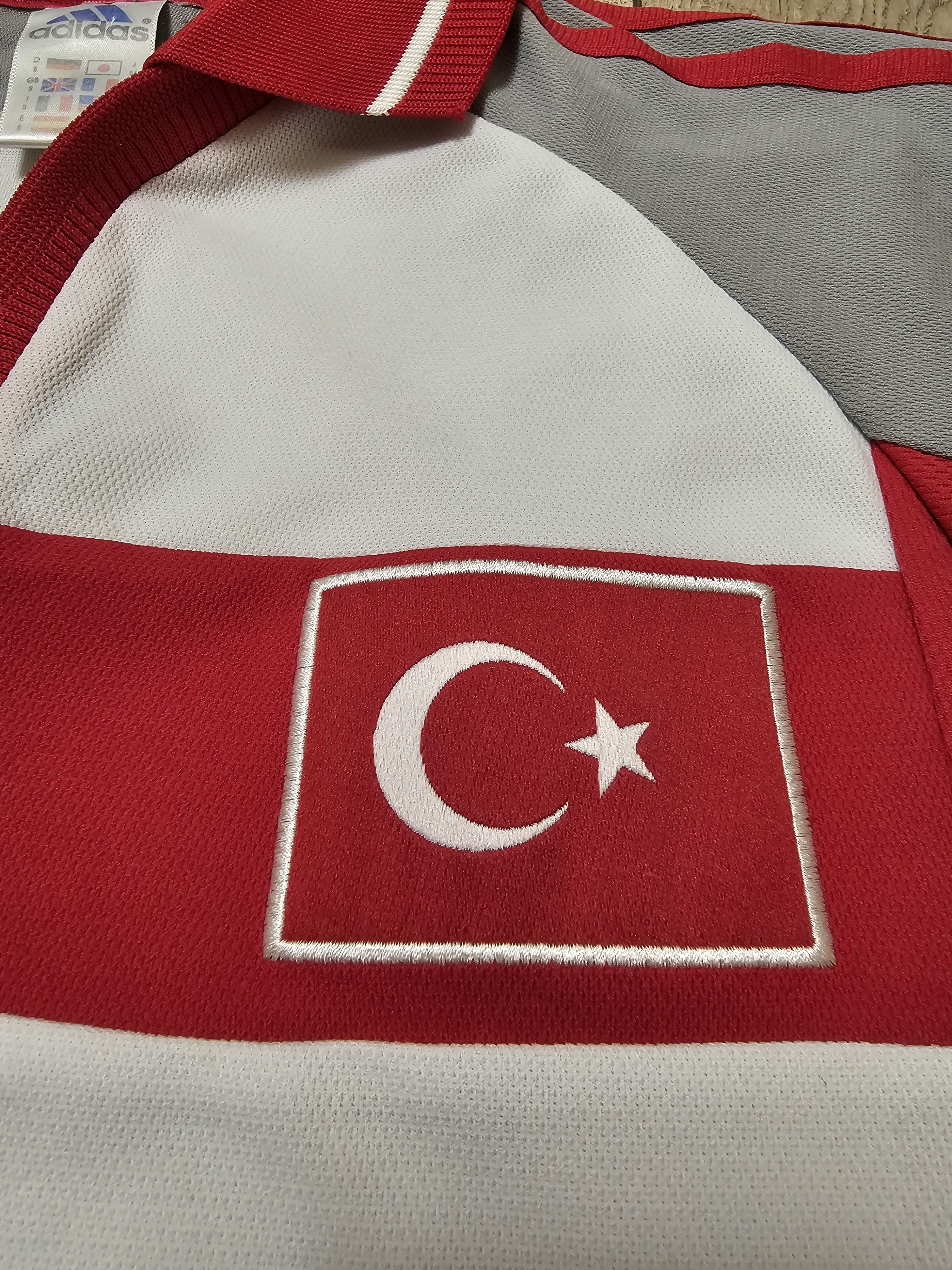 Adidas TURKEY 2000 2002 HOME VINTAGE FOOTBALL SHIRT SOCCER JERSEY Size US S / EU 44-46 / 1 - 4 Thumbnail