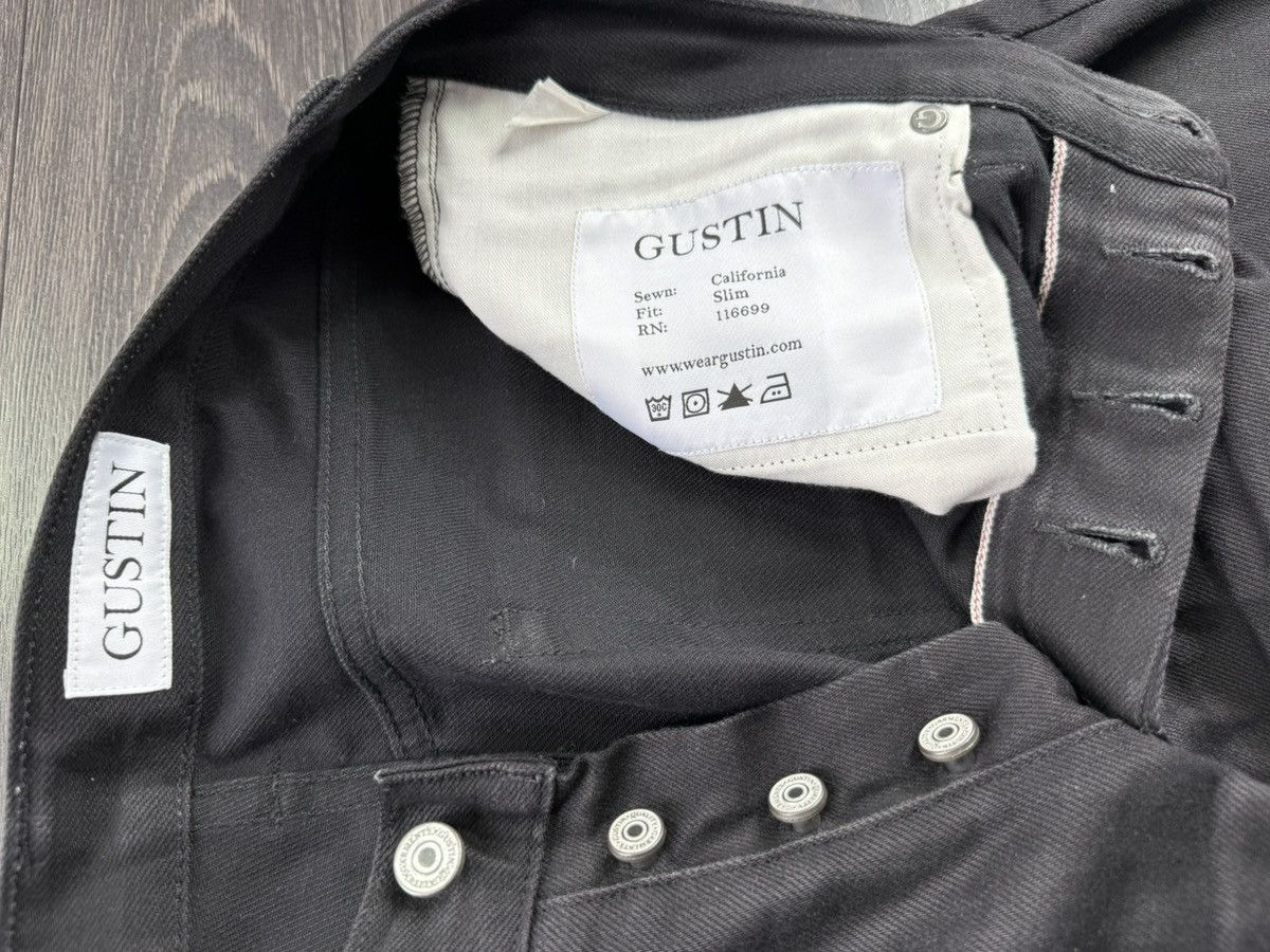 Gustin Gustin #286 BLACK X BLACK STRETCH Selvedge Size 34 Size US 34 / EU 50 - 2 Thumbnail