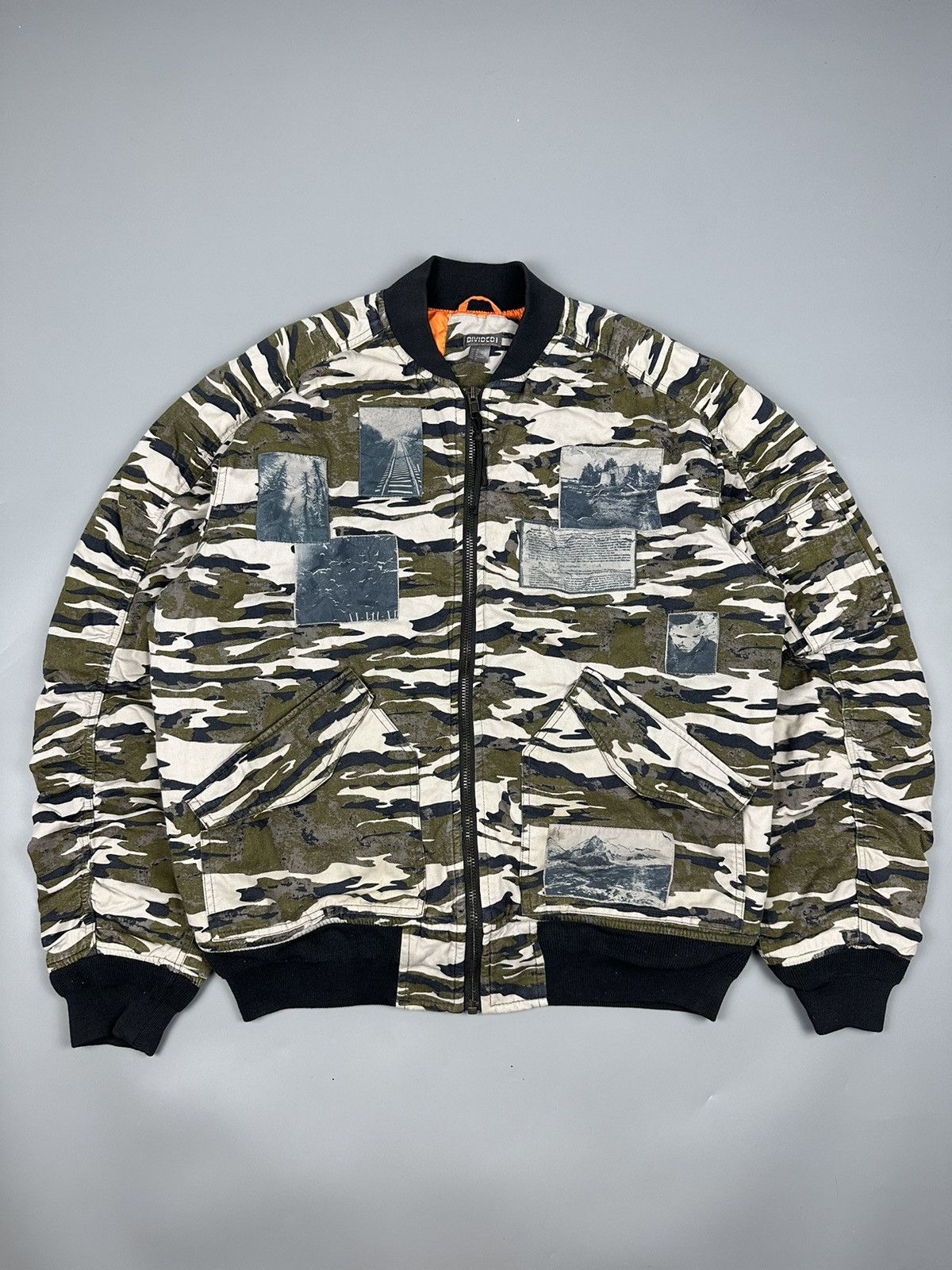 ジャケット・アウター Raf Simons Riot Patch Bomber Jacket 50 Raf Simons AW01 Riot, Riot, Riot Patch Camouflage Bomber