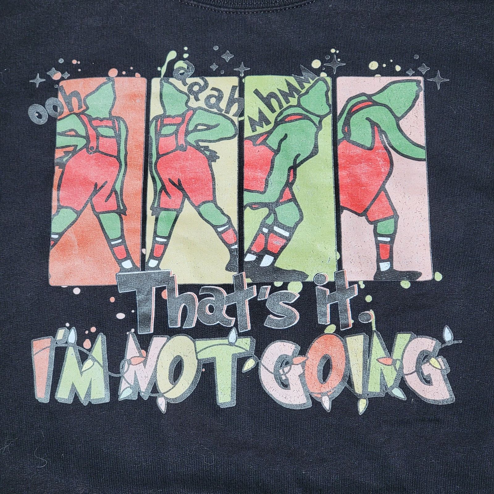 Gildan Grinch LS Sweatshirt "That's It. I'm Not Going" -Size Medium Size M / US 6-8 / IT 42-44 - 2 Thumbnail