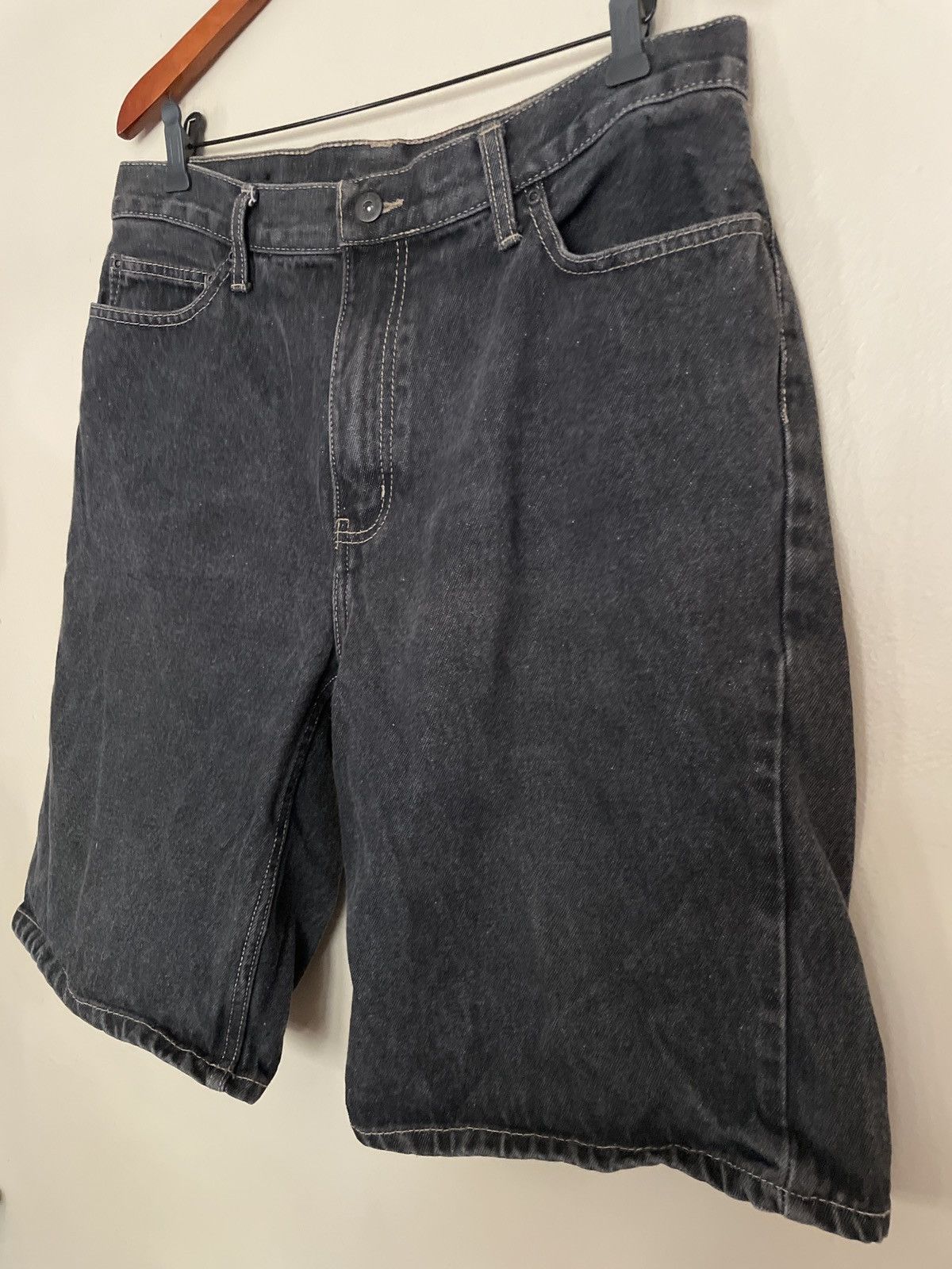 Faded Glory × Vintage Faded Glory Jorts 32 denim BLACK Jean shorts vintage Y2K 🔥 Size US 34 / EU 50 - 3 Thumbnail