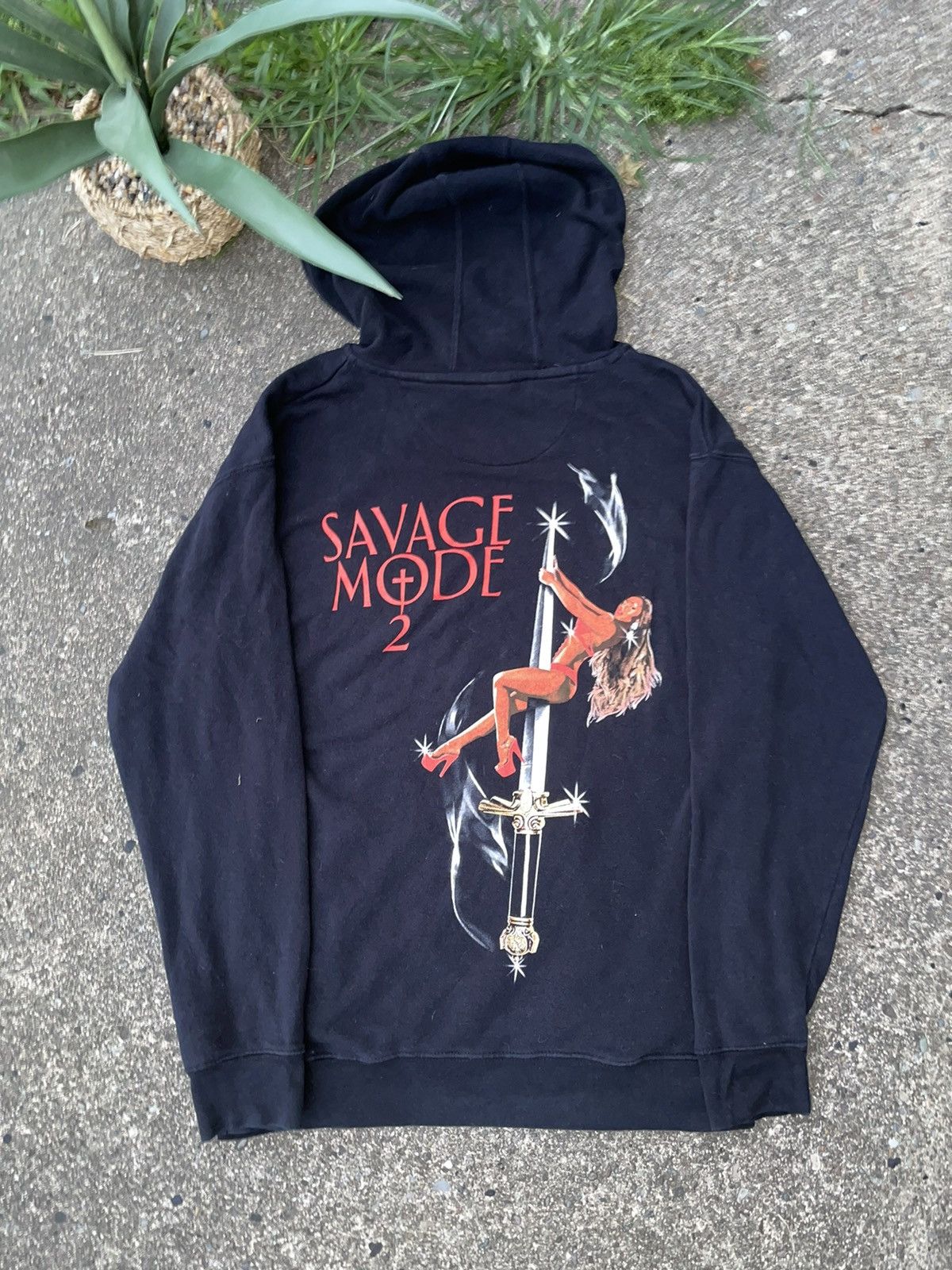 21 Savage Streetwear 21 Savage Savage Mode 2 Graphic Hoodie Grailed