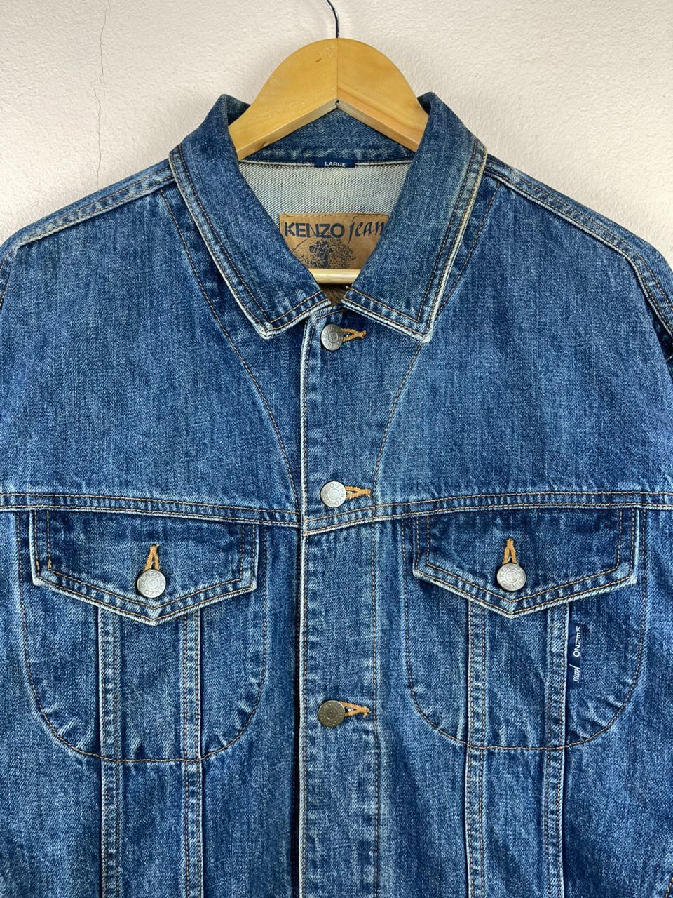 Designer × Japanese Brand × Kenzo Kenzo Jeans Distressed Denim Jacket Size US L / EU 52-54 / 3 - 5 Thumbnail