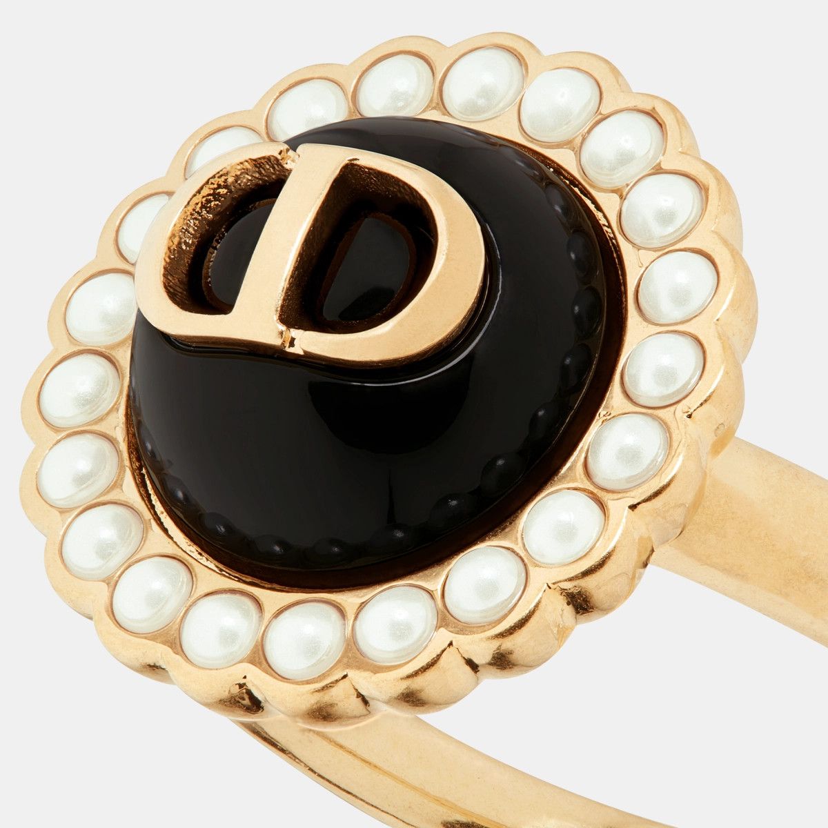 Dior o1bcso1str0126 Size:OS/Petit Cd Barque Ring in Golden Size ONE SIZE - 4 Thumbnail
