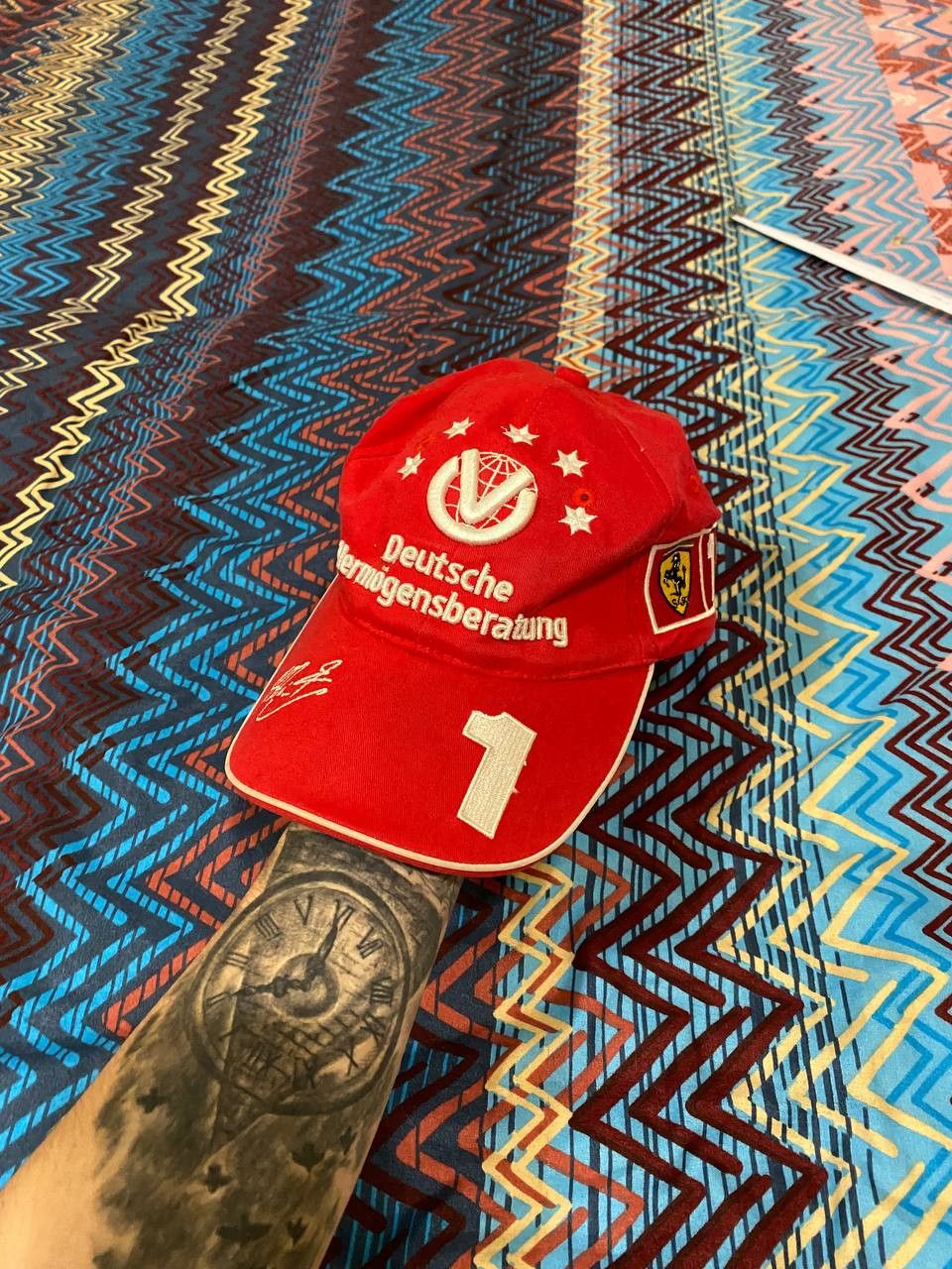 Vintage Schumacher Schumi F1 2003 Seven Star Formula One VTG Red Hat Size ONE SIZE - 13 Thumbnail
