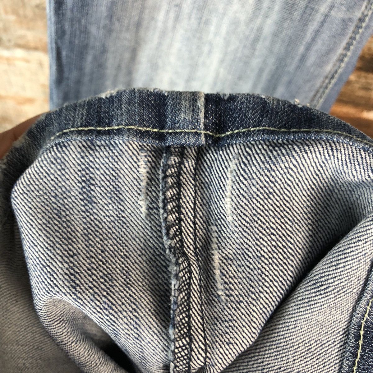 Japanese Brand Lady Blue Jeans blue Distressed Denim Pants #A2442 Size 29" - 11 Thumbnail