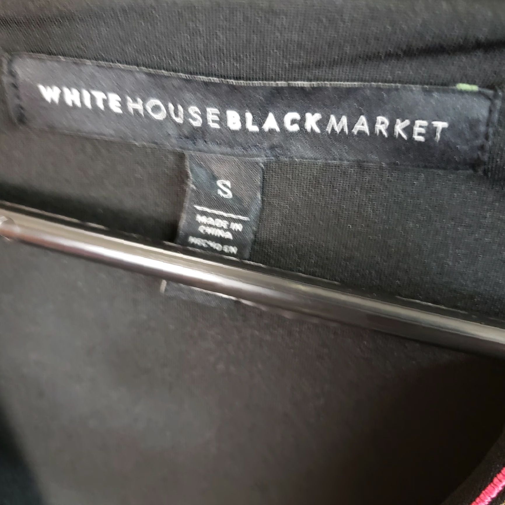 White House Black Market White Huse Black Market Womens Dress Sz Small Embroidered 3/4 Sleeve Black Pink Size S / US 4 / IT 40 - 5 Thumbnail