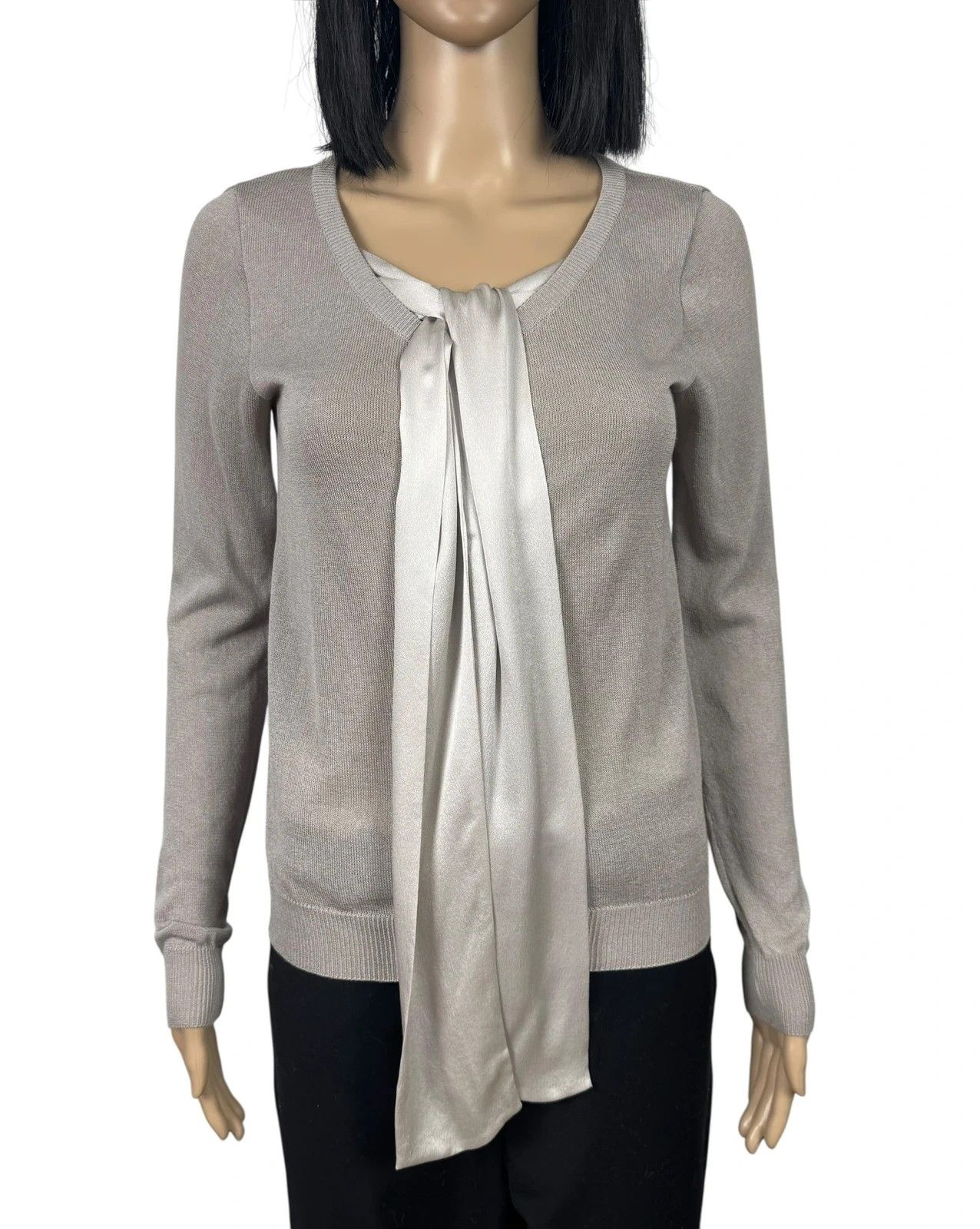 Moschino Moschino Bow Silk Cardigan Rayon size GB8 US6 Size S / US 4 / IT 40 - 8 Thumbnail