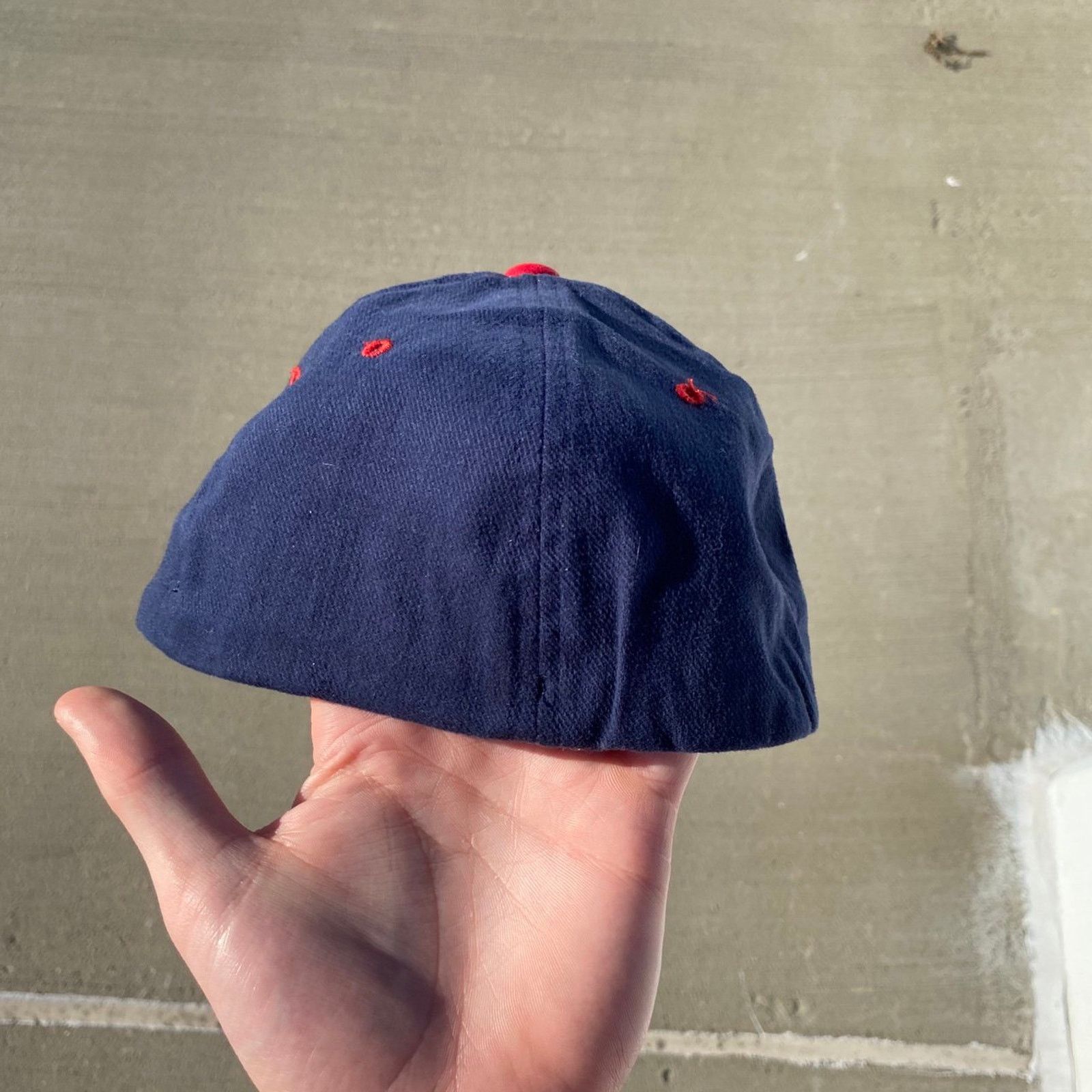 Vintage Vintage 90s North Carolina Machinery Co Hat SIze 6 Navy Blue Size ONE SIZE - 3 Thumbnail