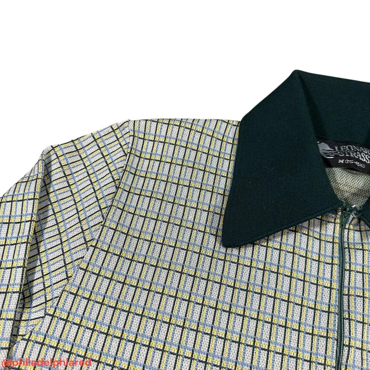 Designer Vintage 1960s Leonardo Strassi Half zip shirt mens medium Size US S / EU 44-46 / 1 - 3 Thumbnail