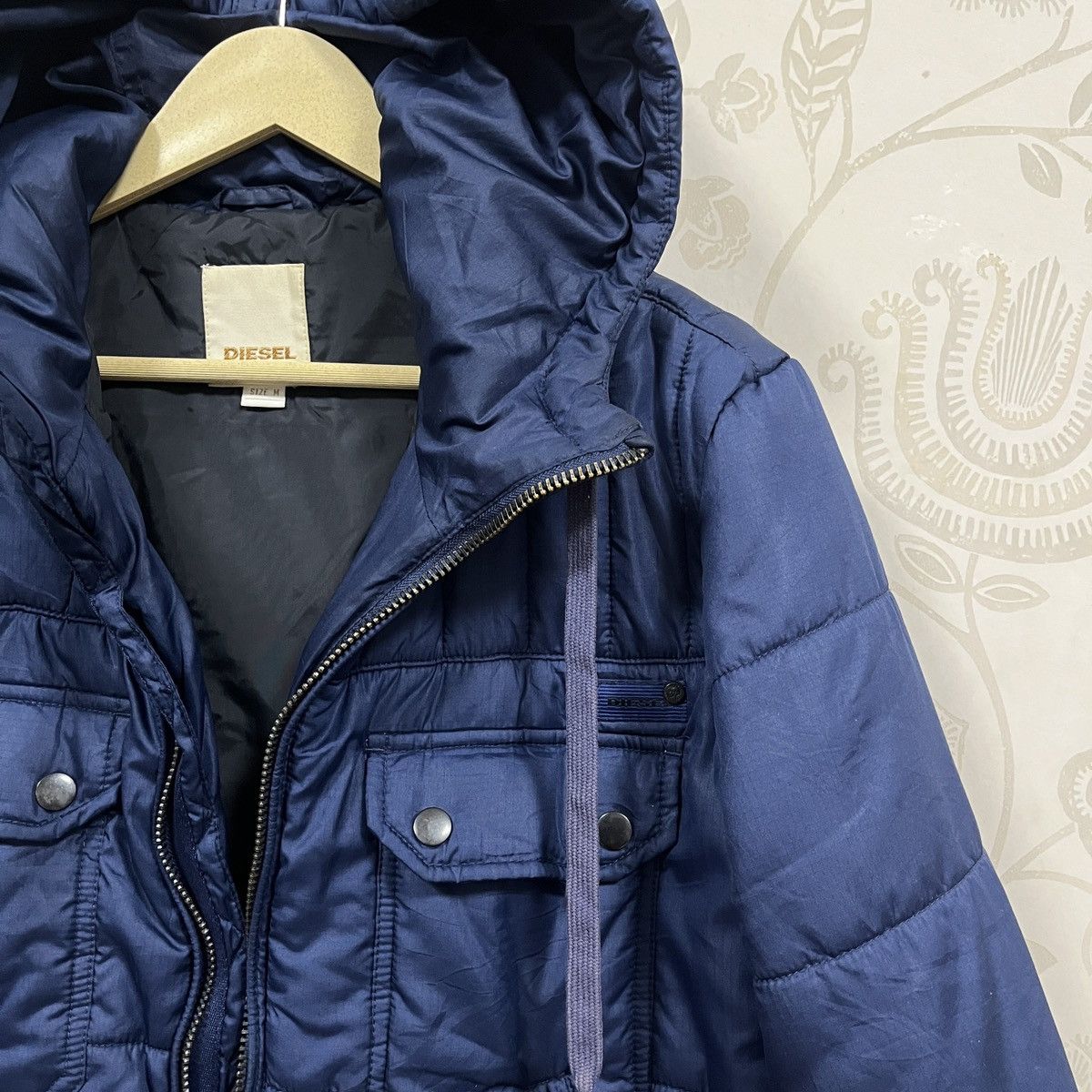 Diesel Diesel Black Puffer Hooded Jacket Size US M / EU 48-50 / 2 - 6 Thumbnail