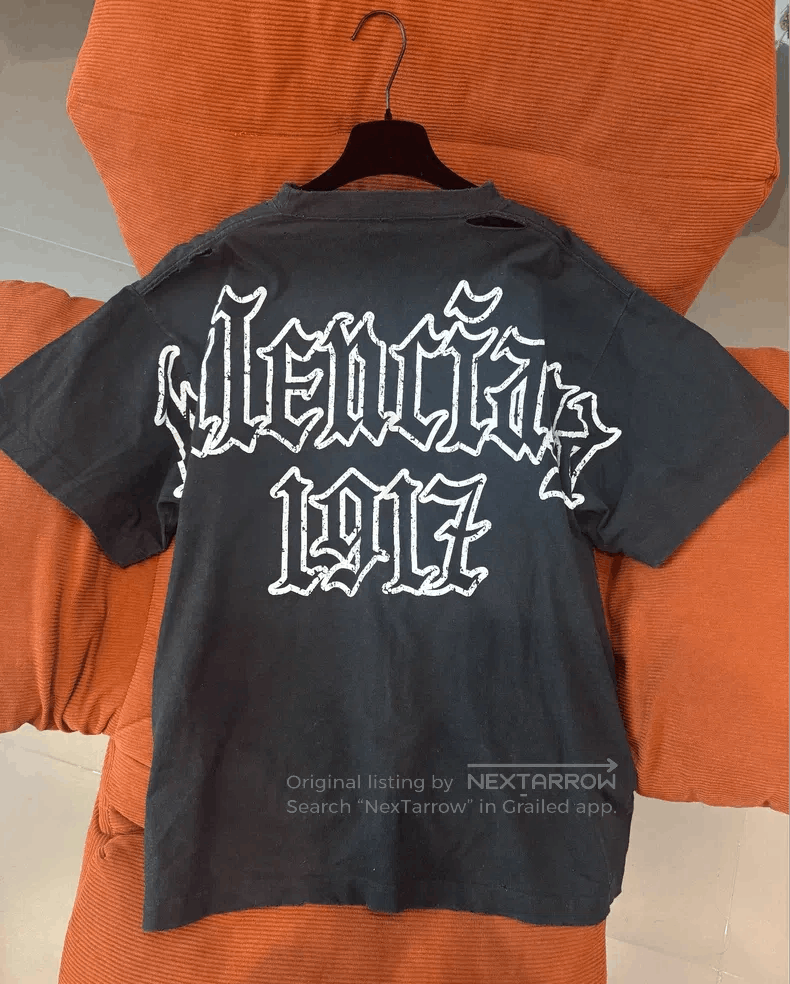 Balenciaga Blended Round Neck Short Sleeve
