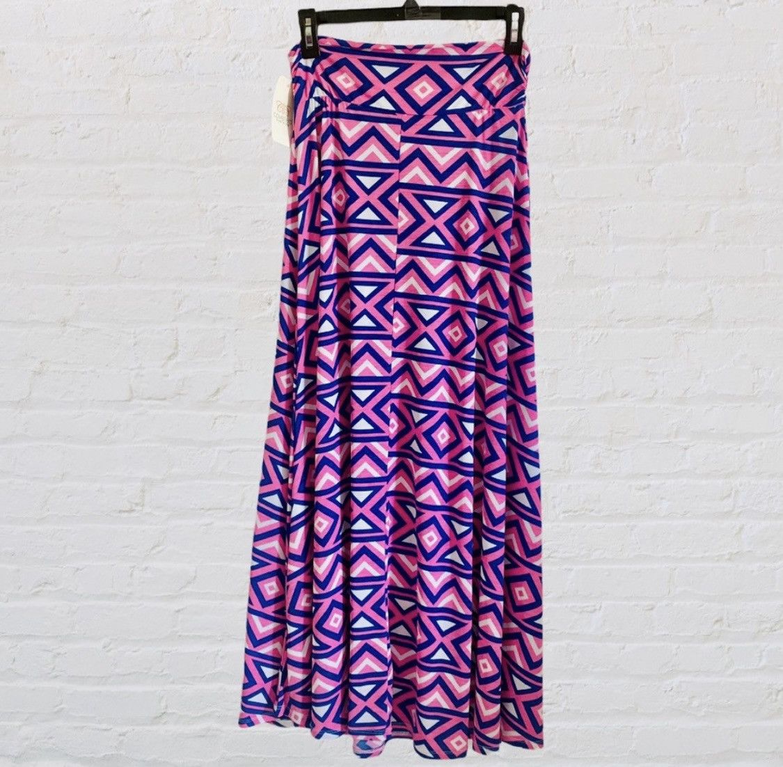 Other PINK MULTI COLOR FOLD OVER FLARE MAXI SKIRT SIZE S Size 28" / US 6 / IT 42 - 5 Thumbnail