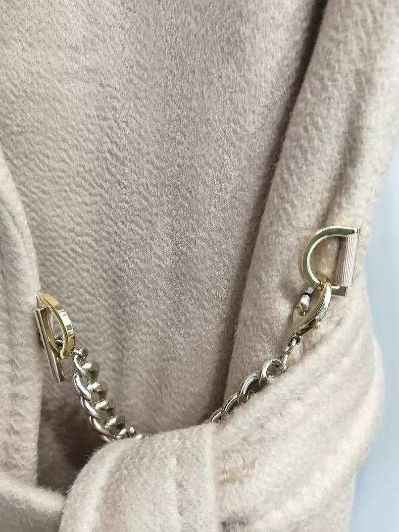 Max Mara Max Mara Classic Hand-Made Camel Reversible Water-Ripple C Size L / US 10 / IT 46 - 4 Thumbnail