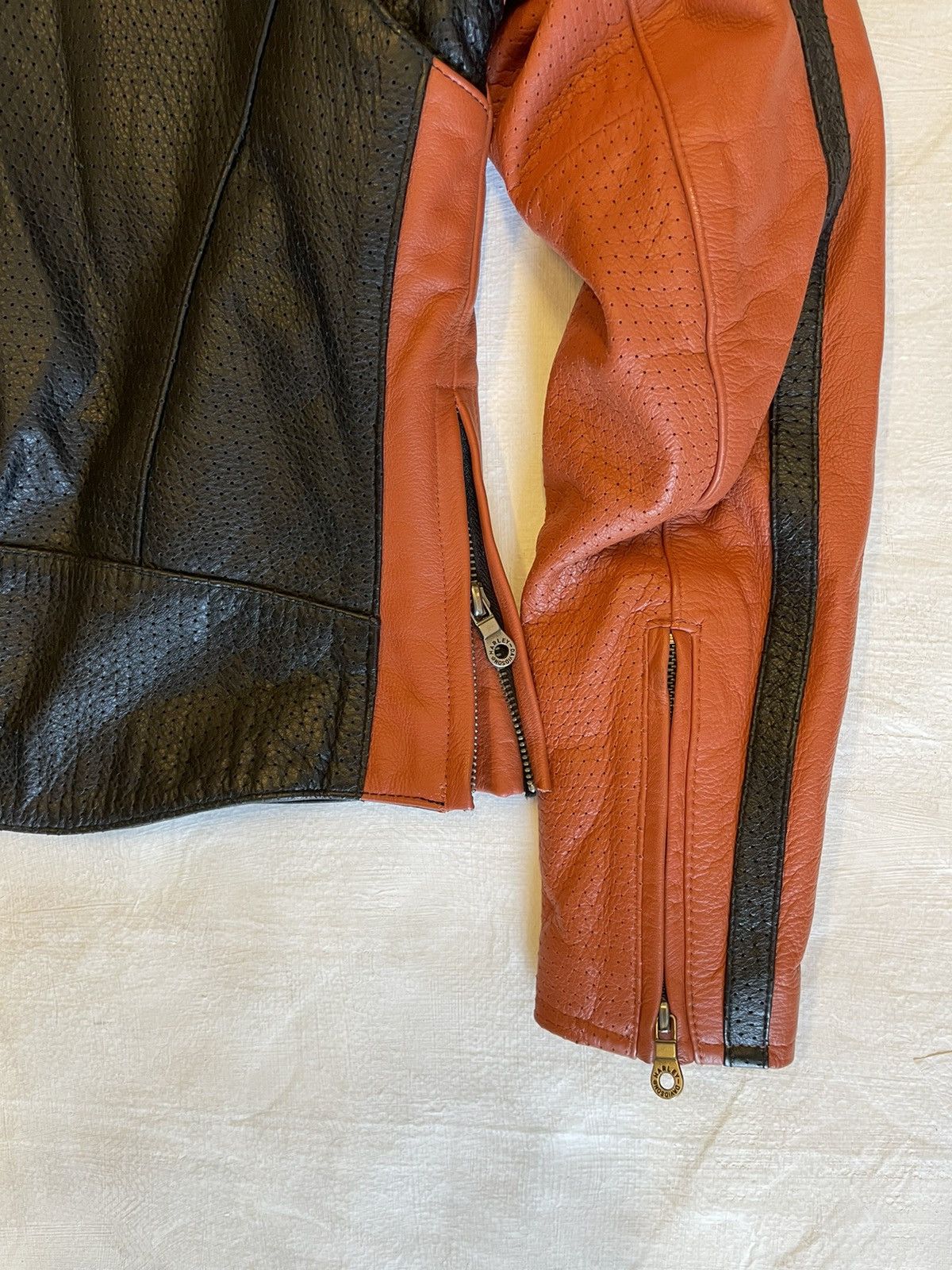 Harley Davidson Leather Cafe Racer Moto Jacket Size XS / US 0-2 / IT 36-38 - 6 Thumbnail