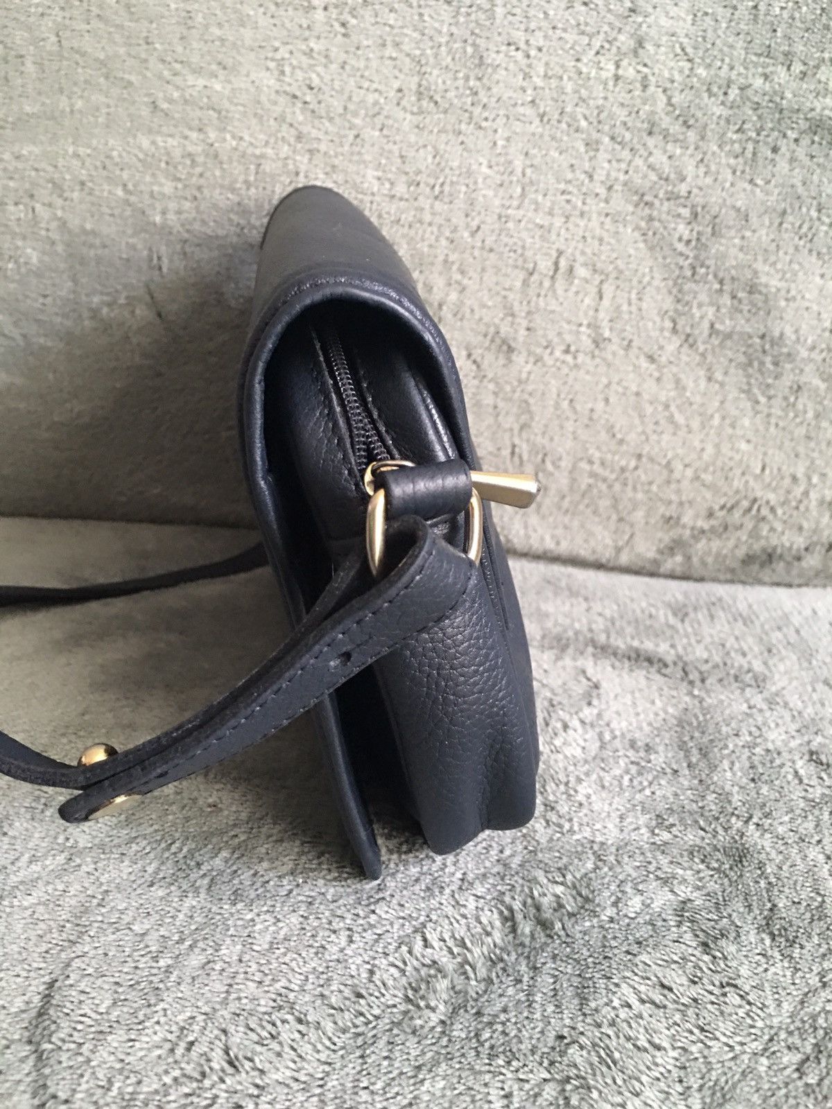 Longchamp Longchamp Paris Leather Navy Blue Shoulder Crossbody Bag Size ONE SIZE - 6 Thumbnail