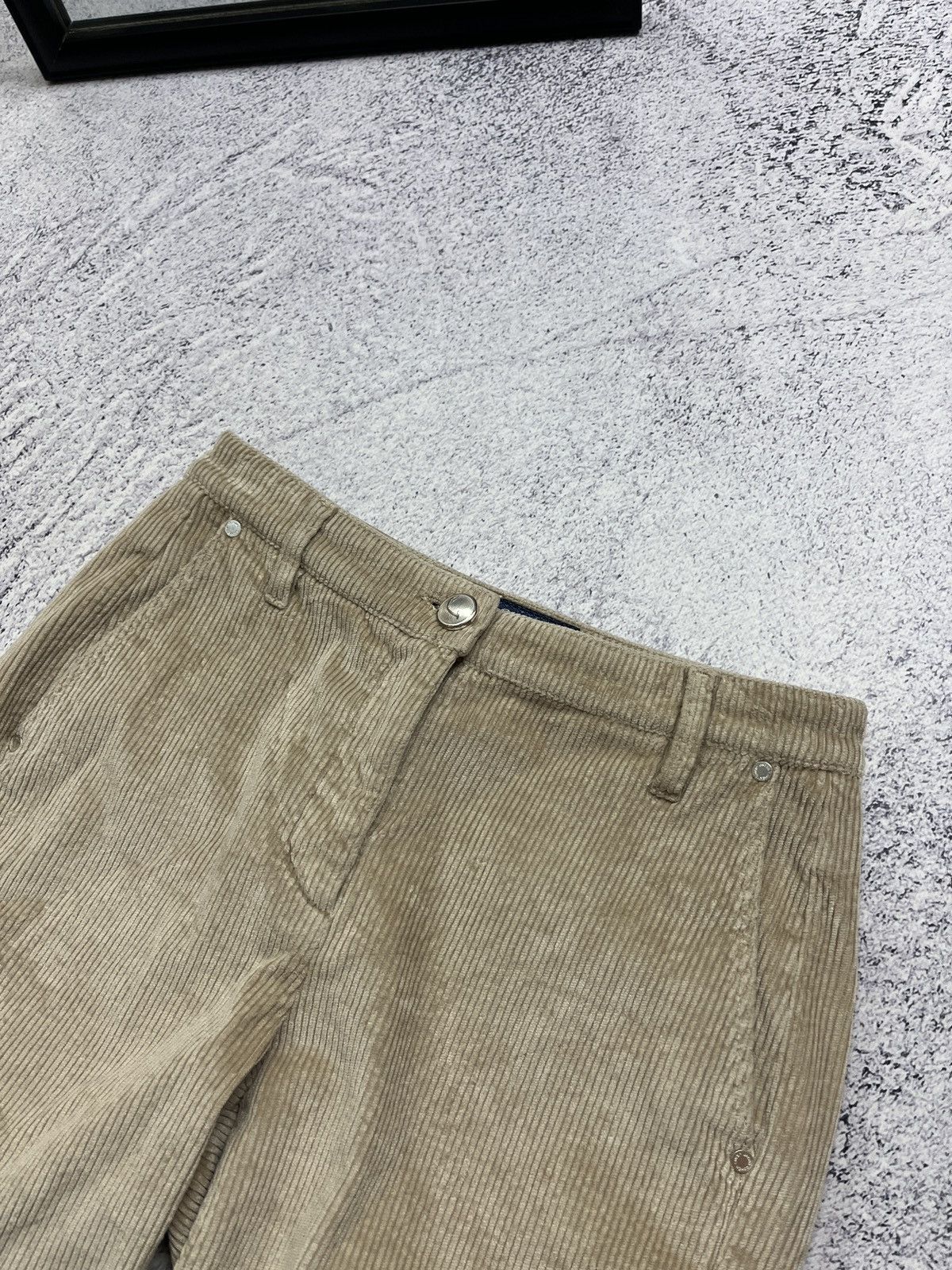 Designer × Jacob Cohen Jacob Cohen Women’s Corduroy Beige Luxury Hand Made Pants Size 25" / US 0 / IT 36 - 10 Thumbnail