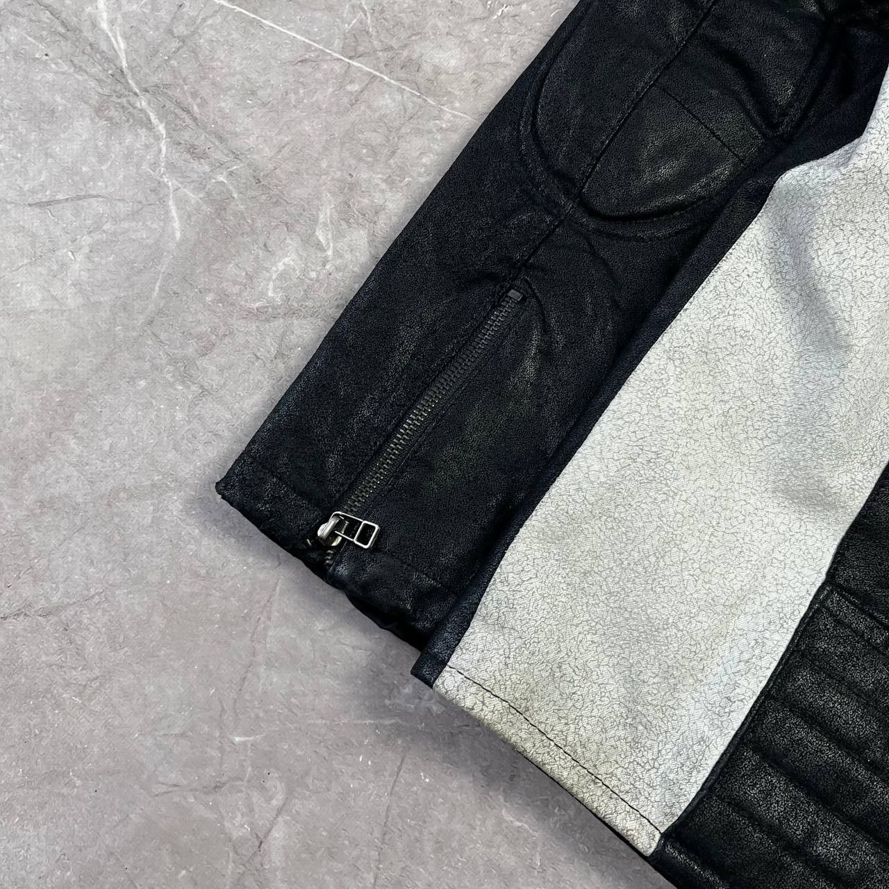 Japanese Brand Vintage Much More White/Black Racing Leather Moto Jacket Size US M / EU 48-50 / 2 - 9 Thumbnail