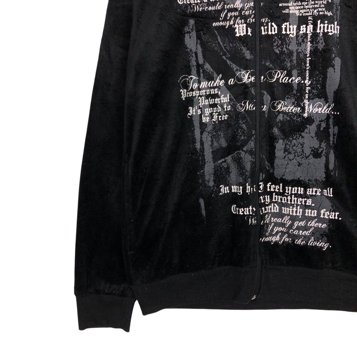 Hysteric Glamour 📌Rich Black Hoodie Zipper Jacket Spinash Punk Design Size US L / EU 52-54 / 3 - 5 Thumbnail