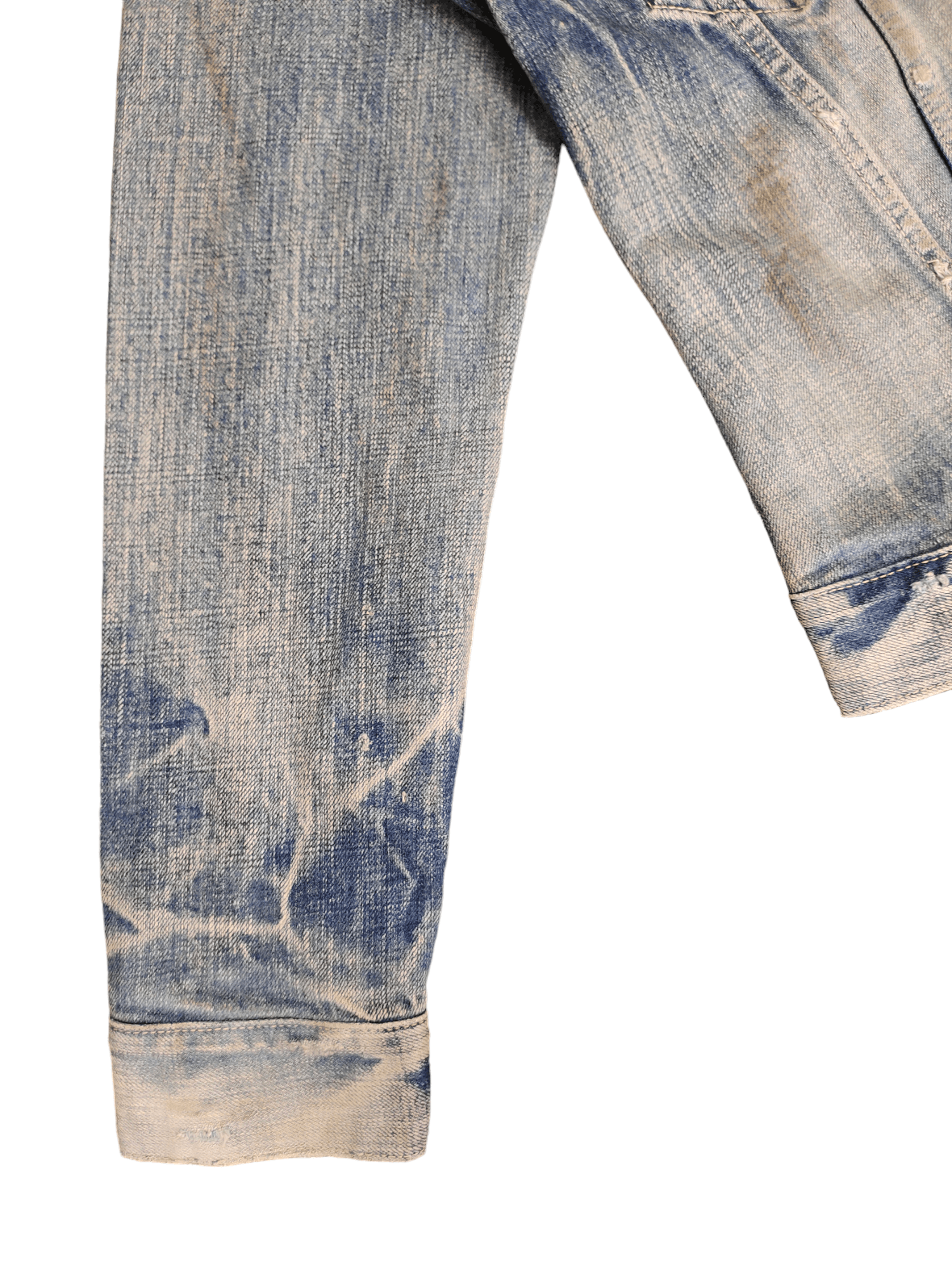 Number (N)ine × Undercover 1990s Spellbound Clawmark Distress Faded Denim Jacket Size US S / EU 44-46 / 1 - 7 Thumbnail