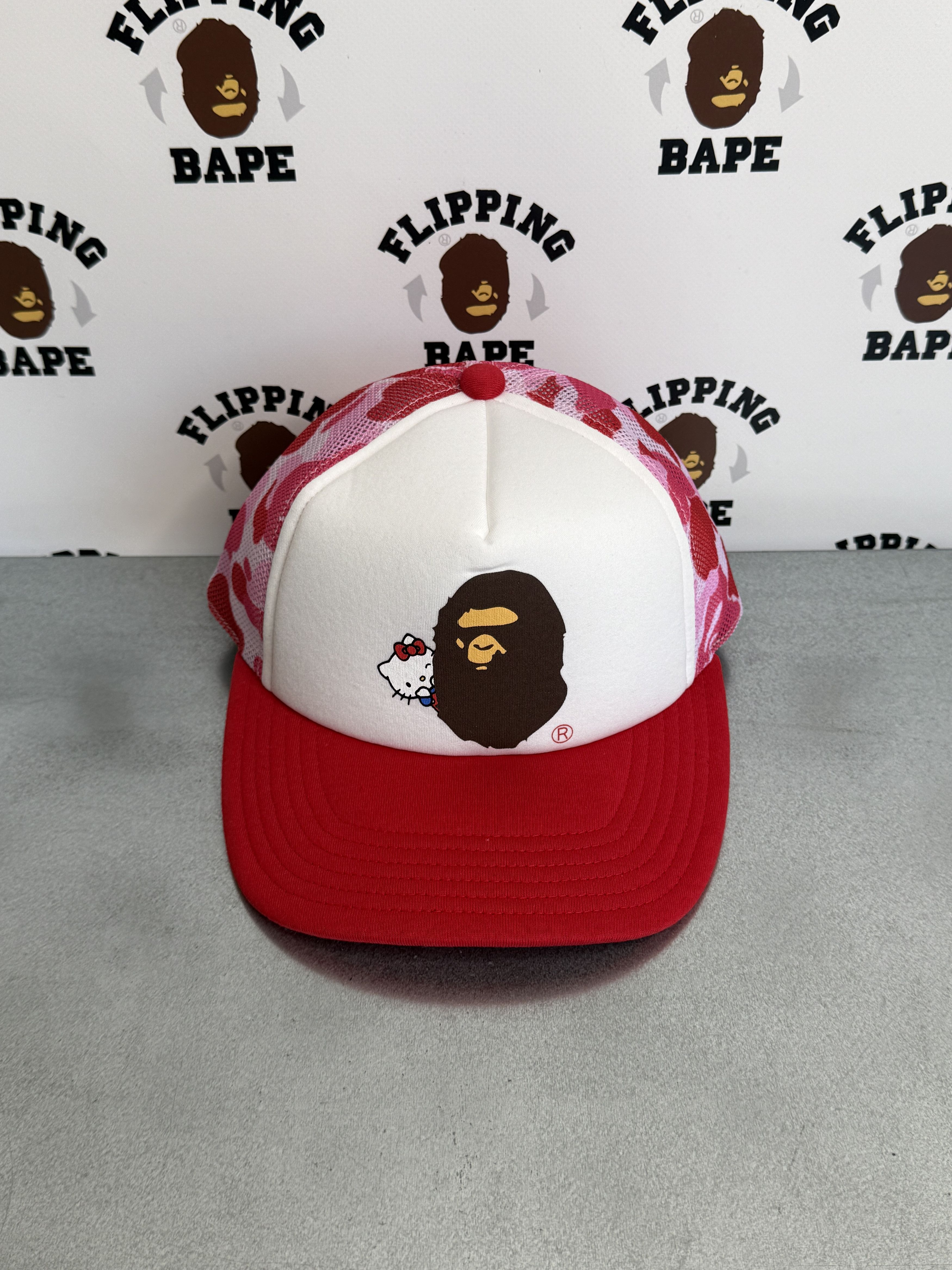 Bape BAPE X HELLO KITTY ABC CAMO MESH CAP Size ONE SIZE - 2 Thumbnail