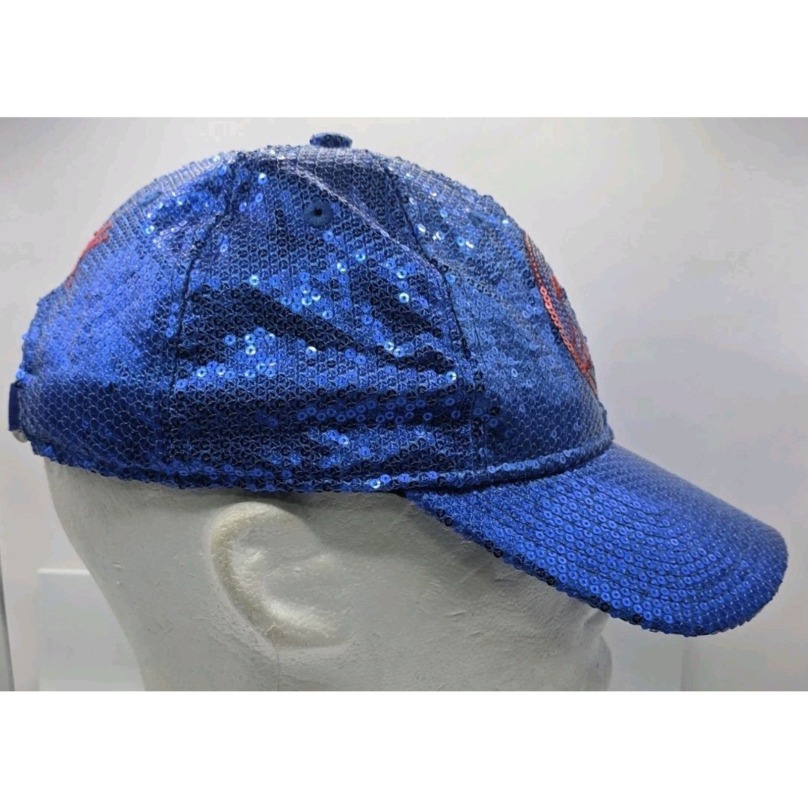 New Era Pink Chicago Cubs Sequin Blue MLB Cap Hat New Era StrapBack Size ONE SIZE - 10 Thumbnail