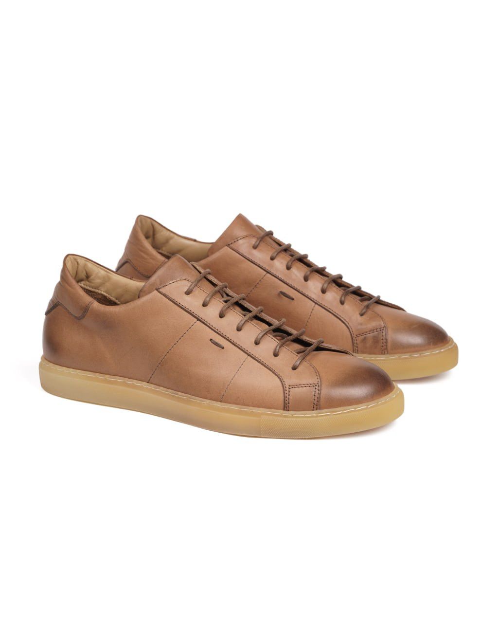 Other SALE | ERNESTO DOLANI / HANDCRAFTED LEATHER SNEAKERS Size US 7 / EU 40 - 1 Thumbnail